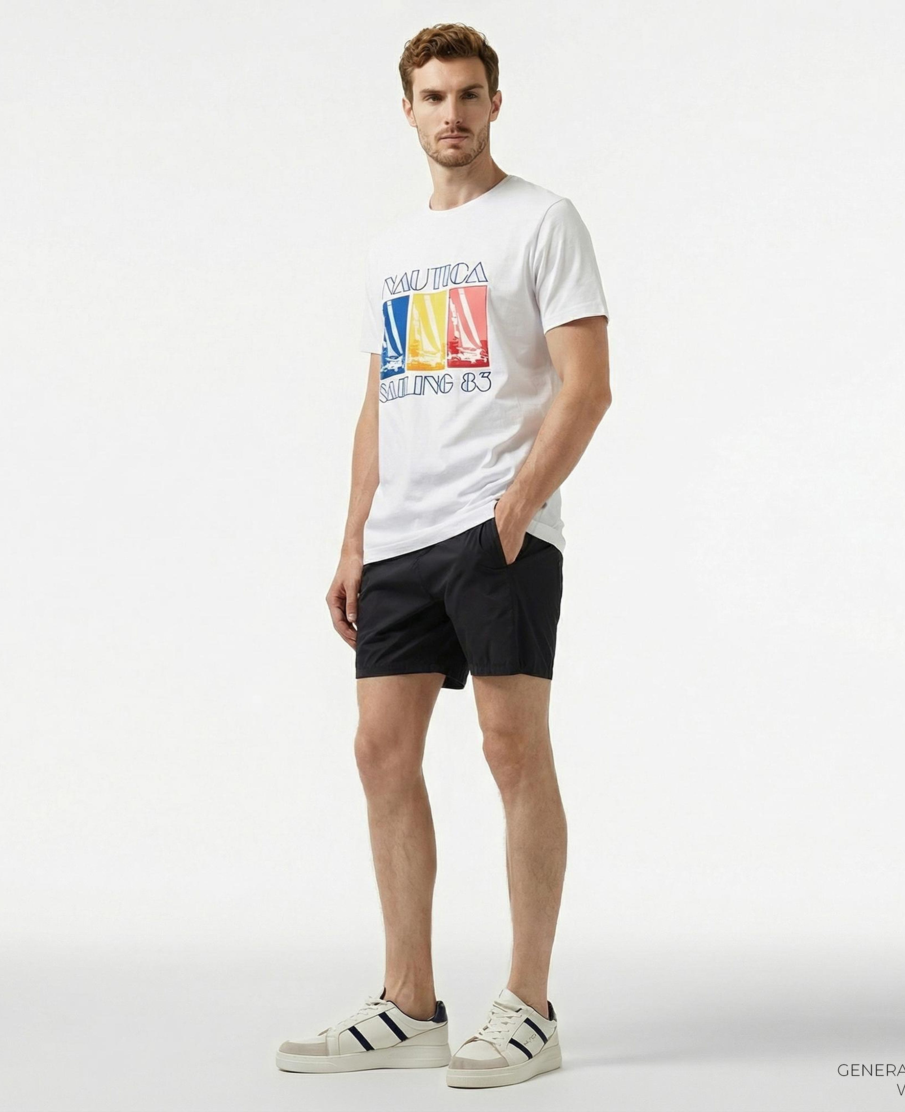 Nautica Erkek Siyah Classic Fit Şort