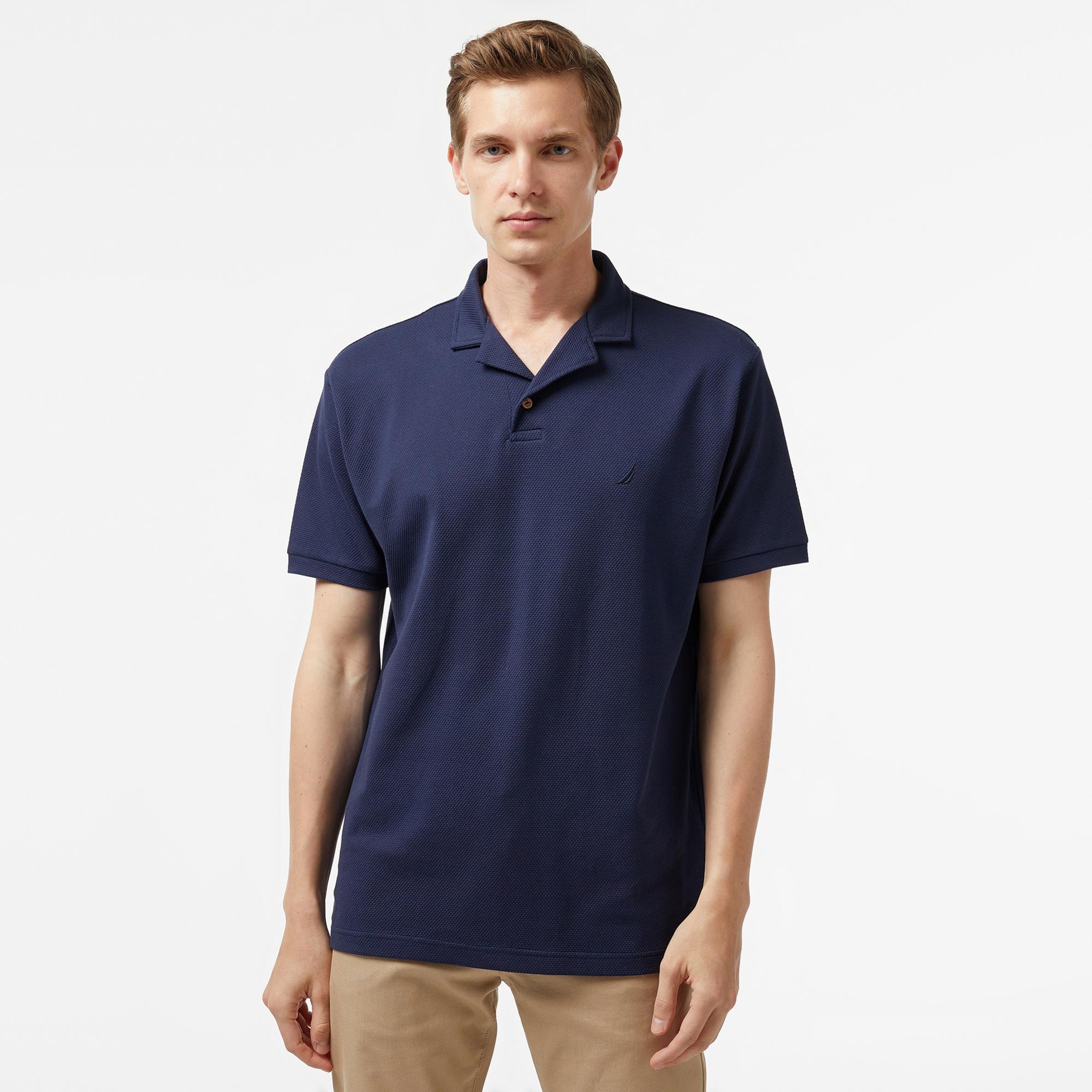 Nautica Erkek Lacivert Classic Fit Kısa Kollu Polo Yaka T-Shirt