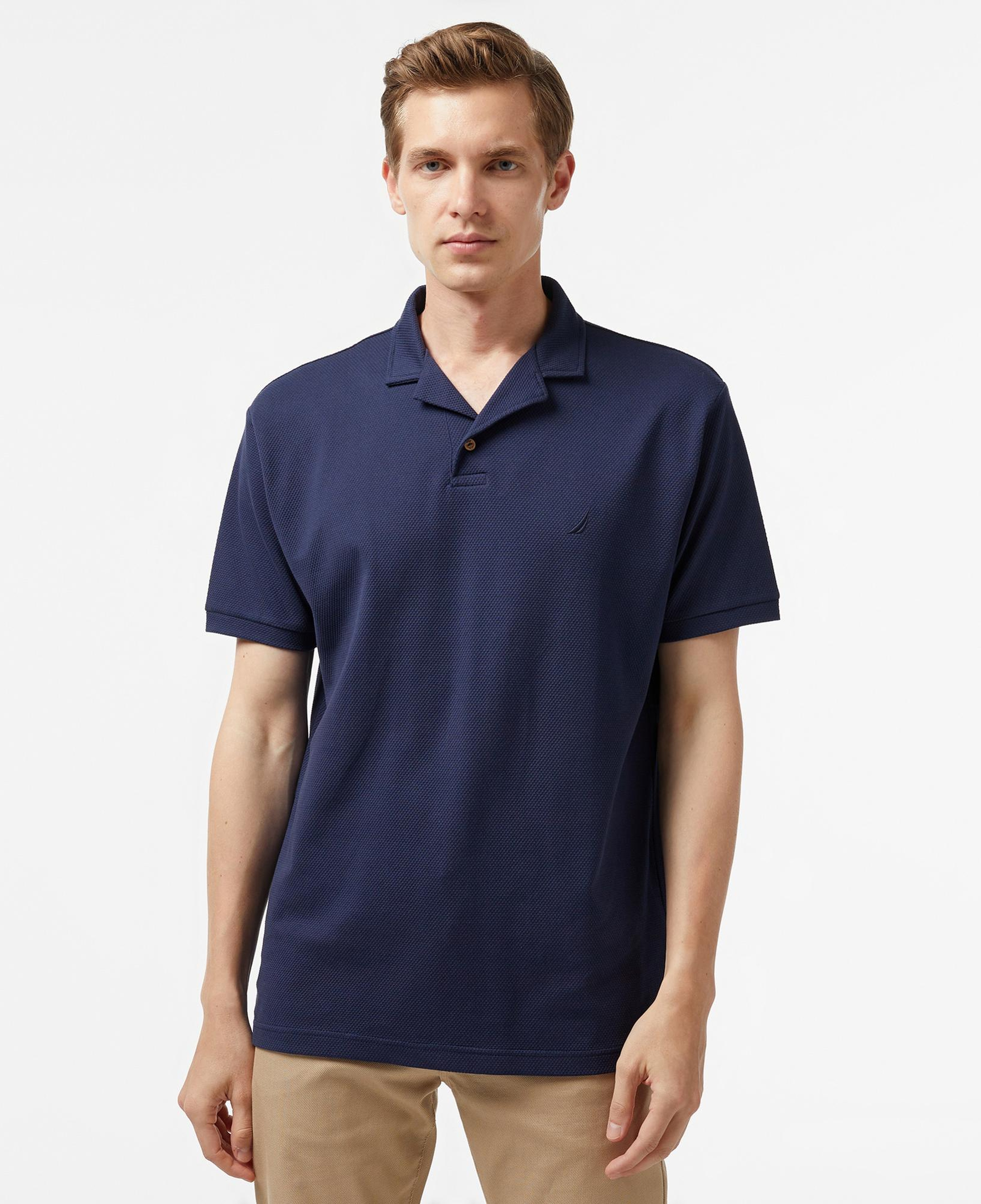 Nautica Erkek Lacivert Classic Fit Kısa Kollu Polo Yaka T-Shirt