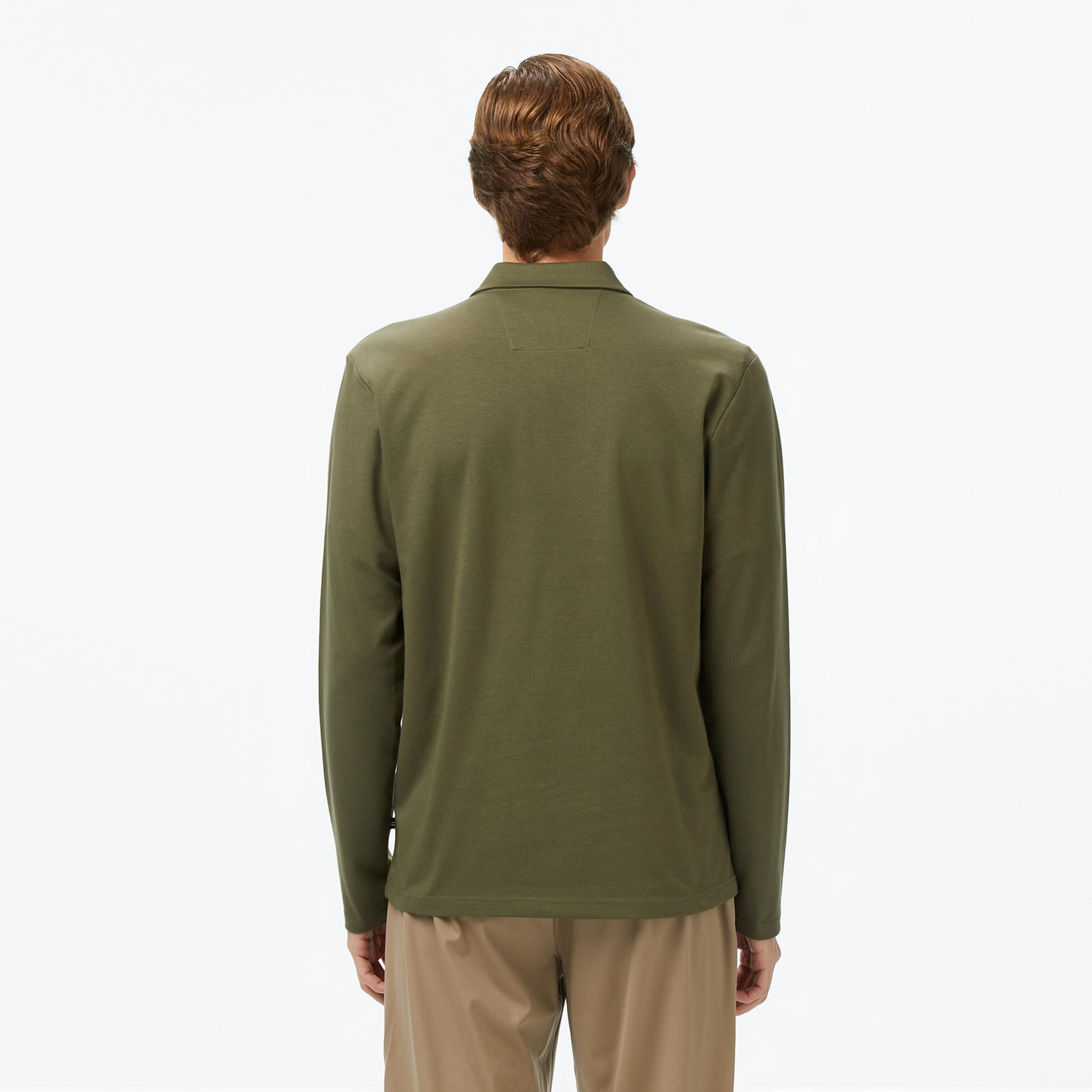 Nautica Erkek Yeşil Classic Fit Uzun Kollu Polo Yaka T-Shirt