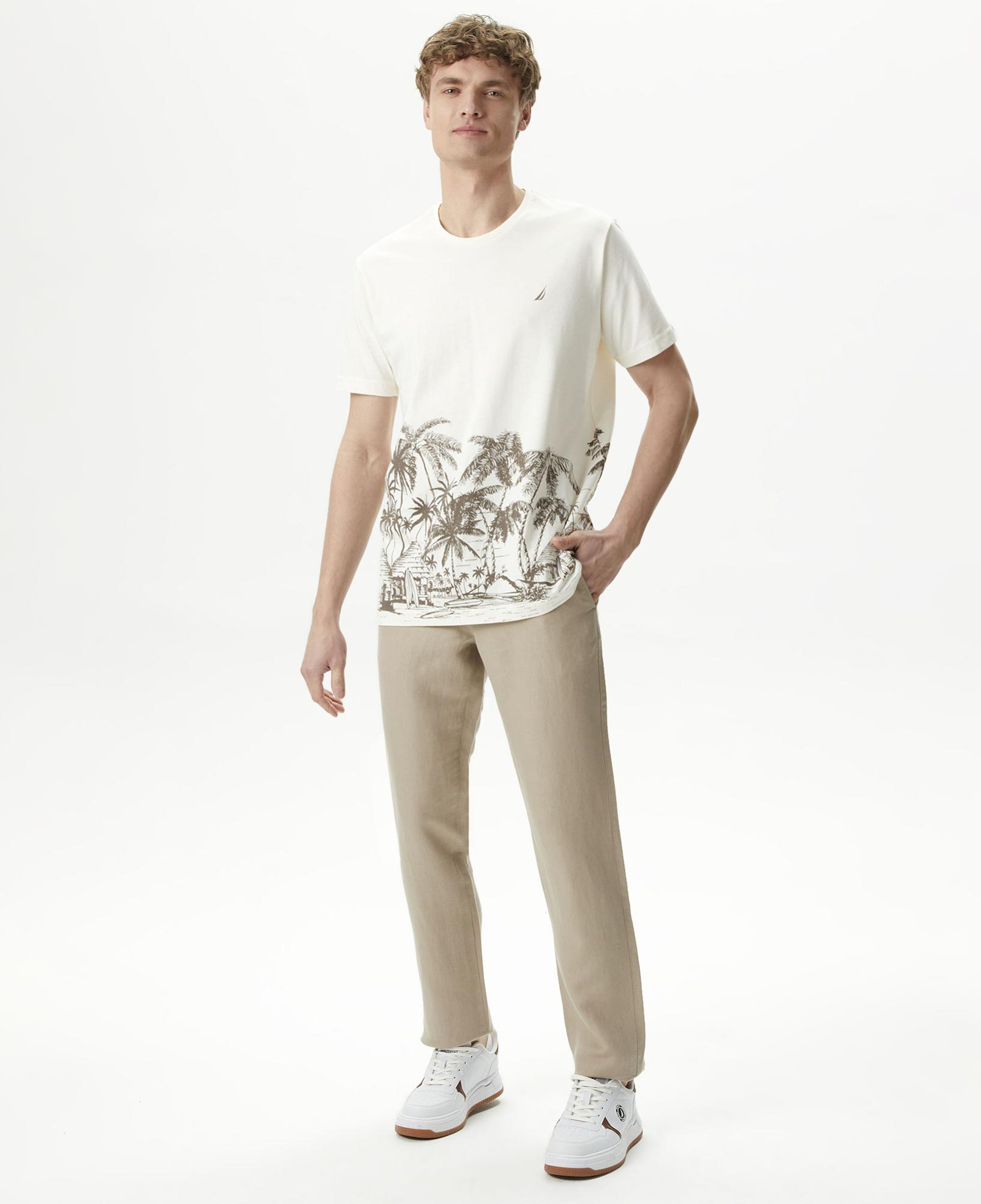 Nautica Erkek Bej Classic Fit Pantolon