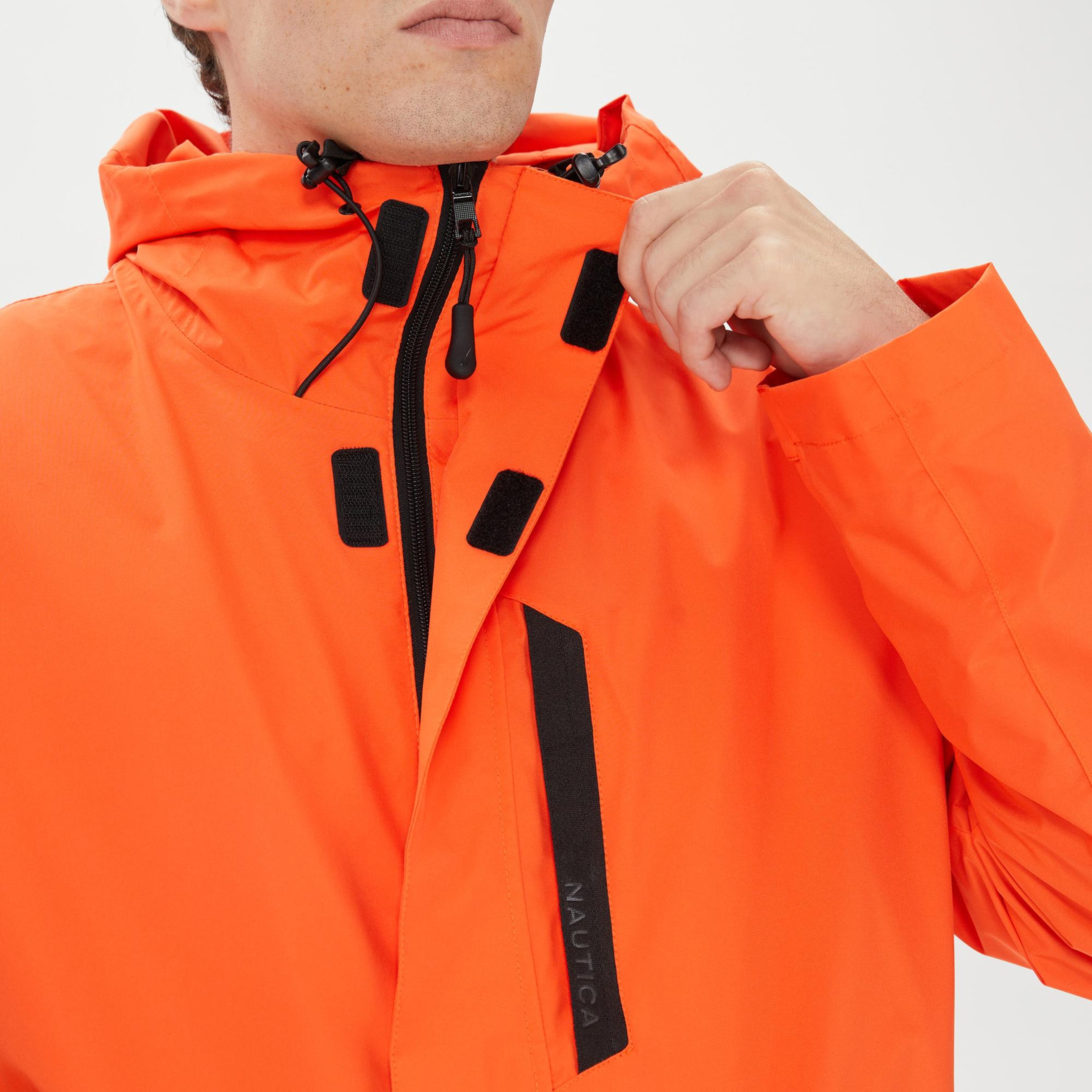 Nautica Erkek Turuncu Su Kaydırma Özellikli Yağmurluk