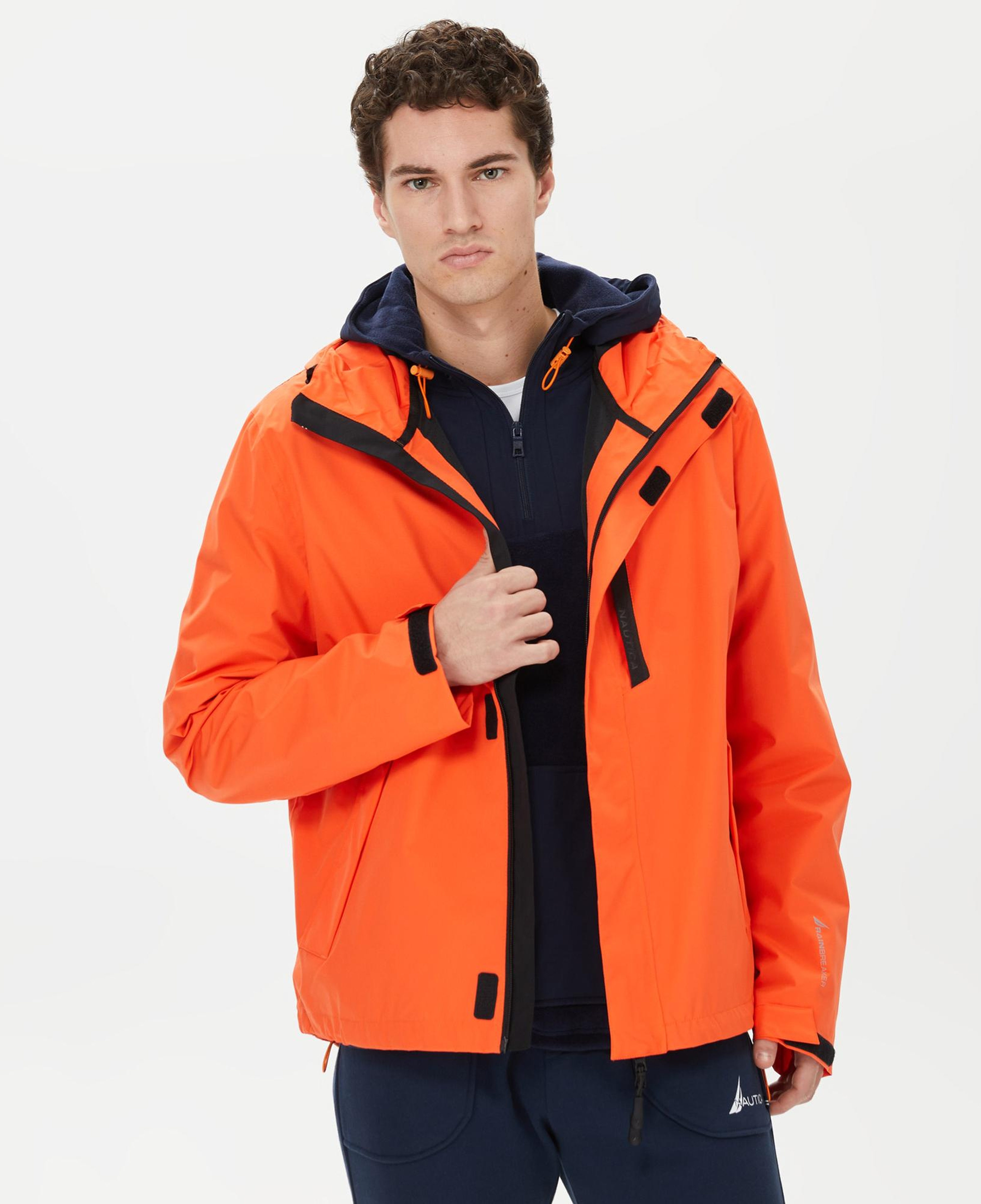 Nautica Erkek Turuncu Su Kaydırma Özellikli Yağmurluk