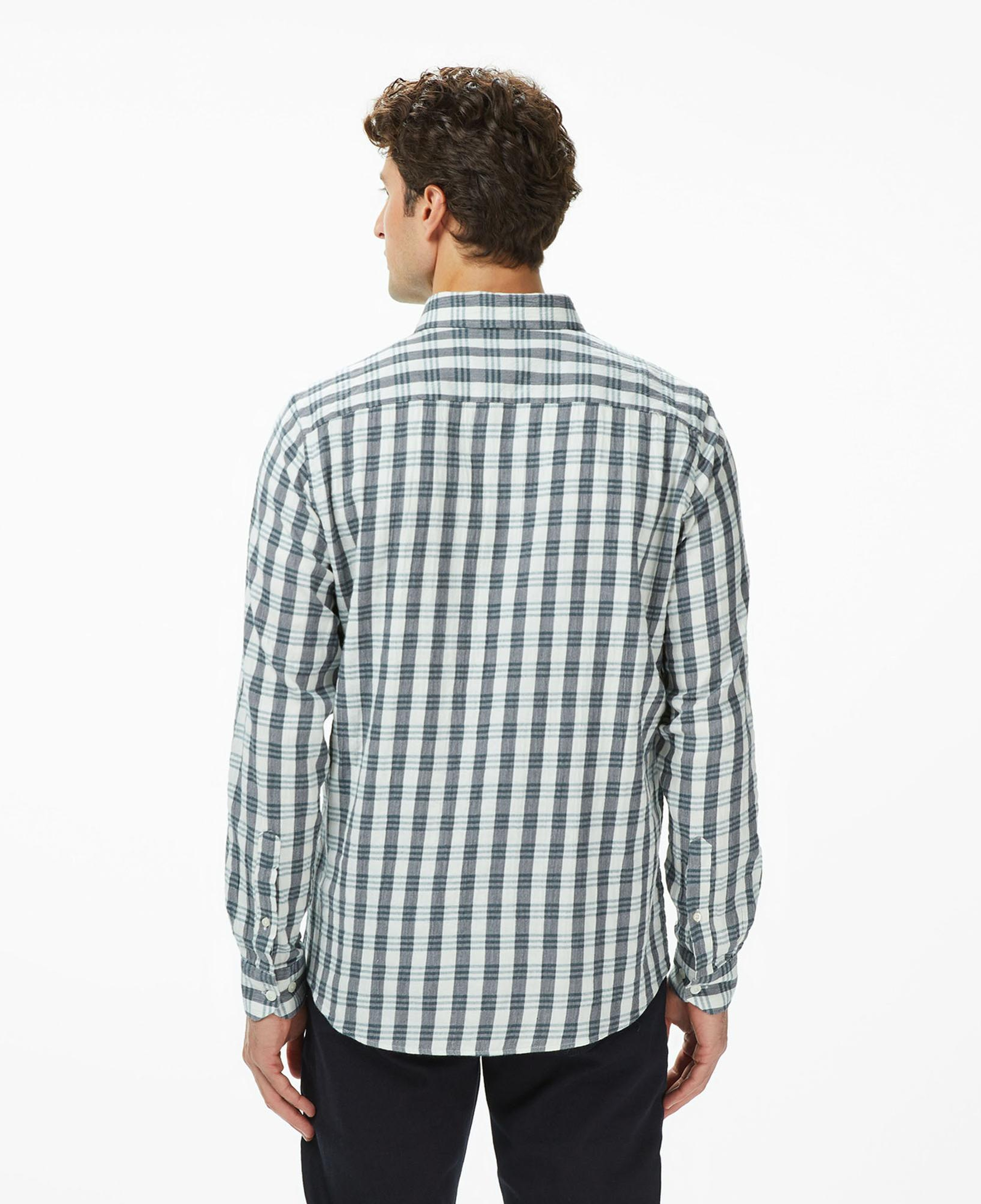 Nautica Erkek Yeşil Kareli Classic Fit Gömlek