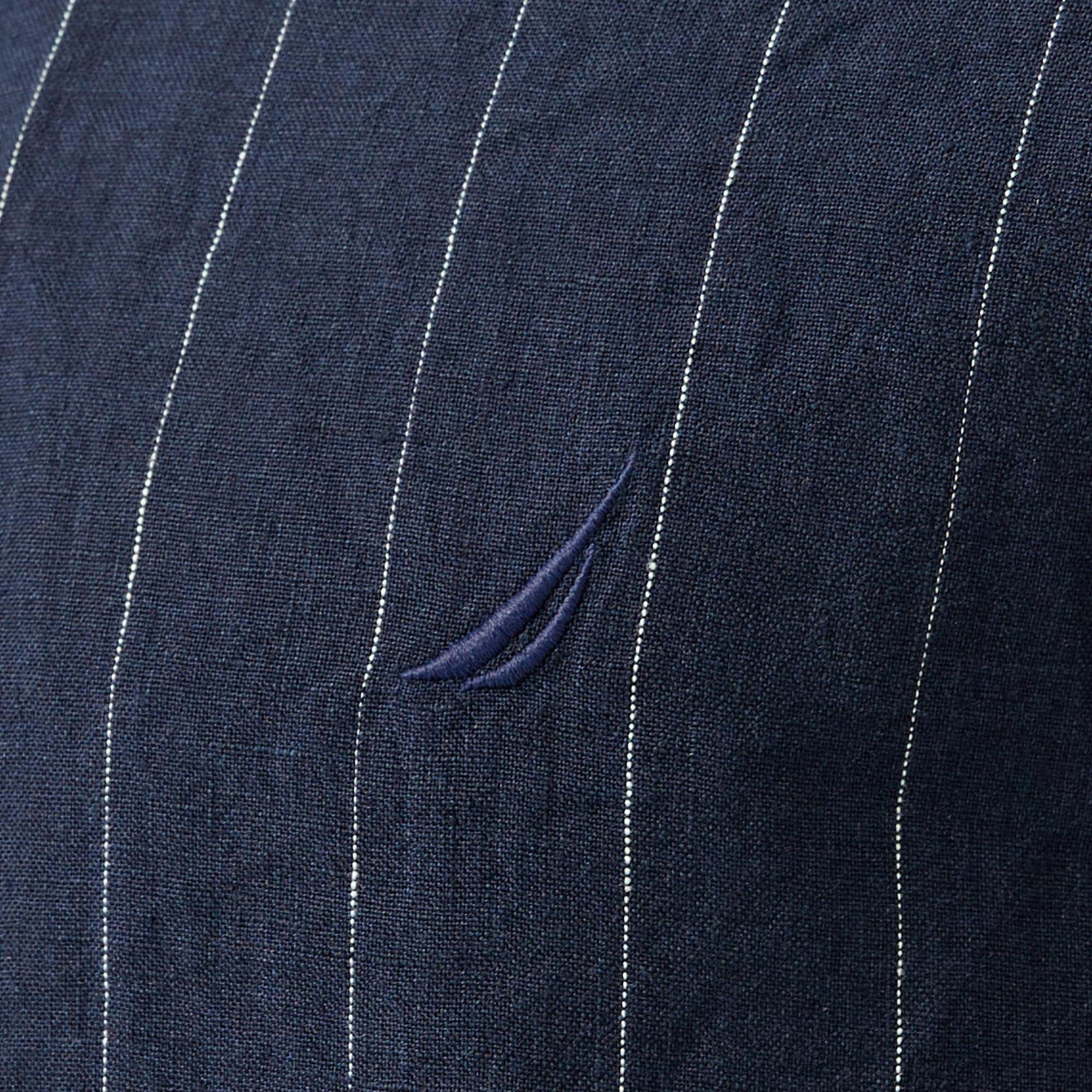 Nautica Erkek Lacivert Classic Fit Çizgili Gömlek