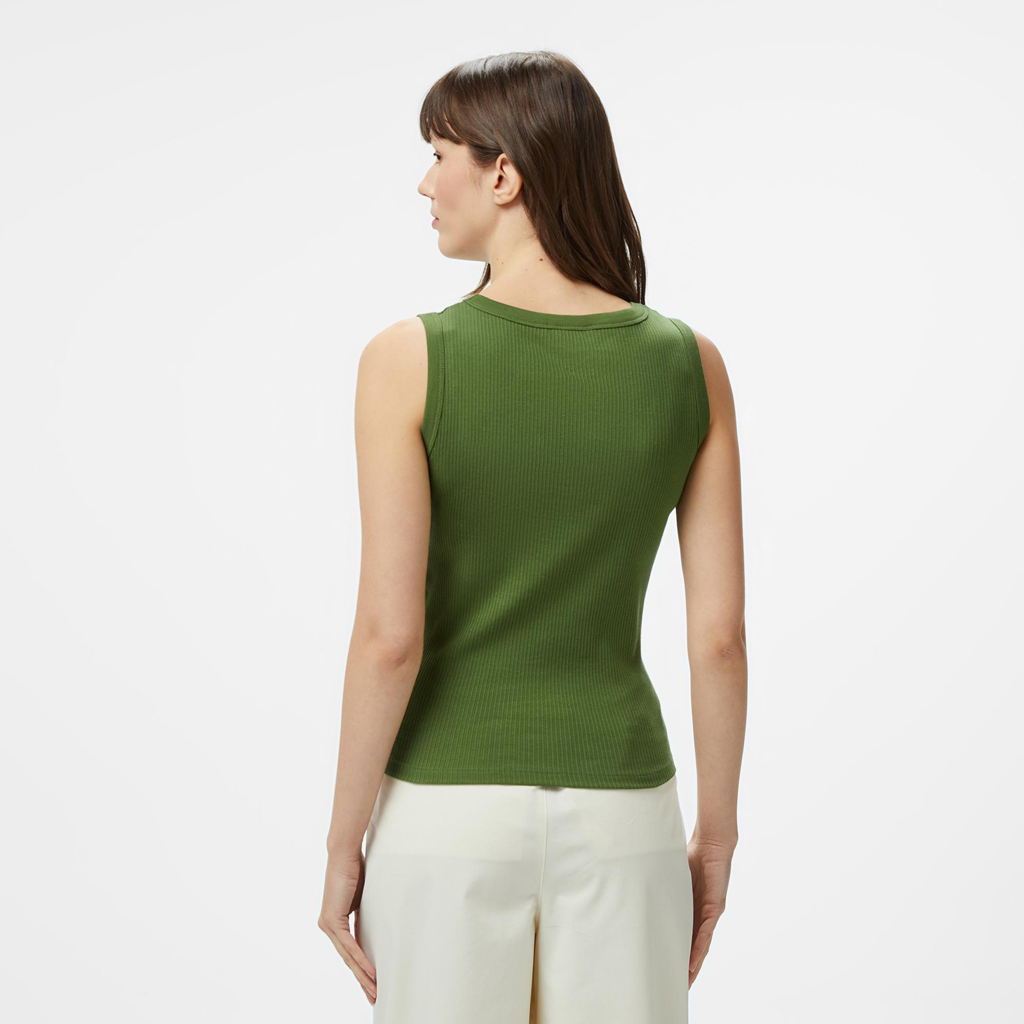 Nautica Kadın Yeşil Slim Fit T-Shirt