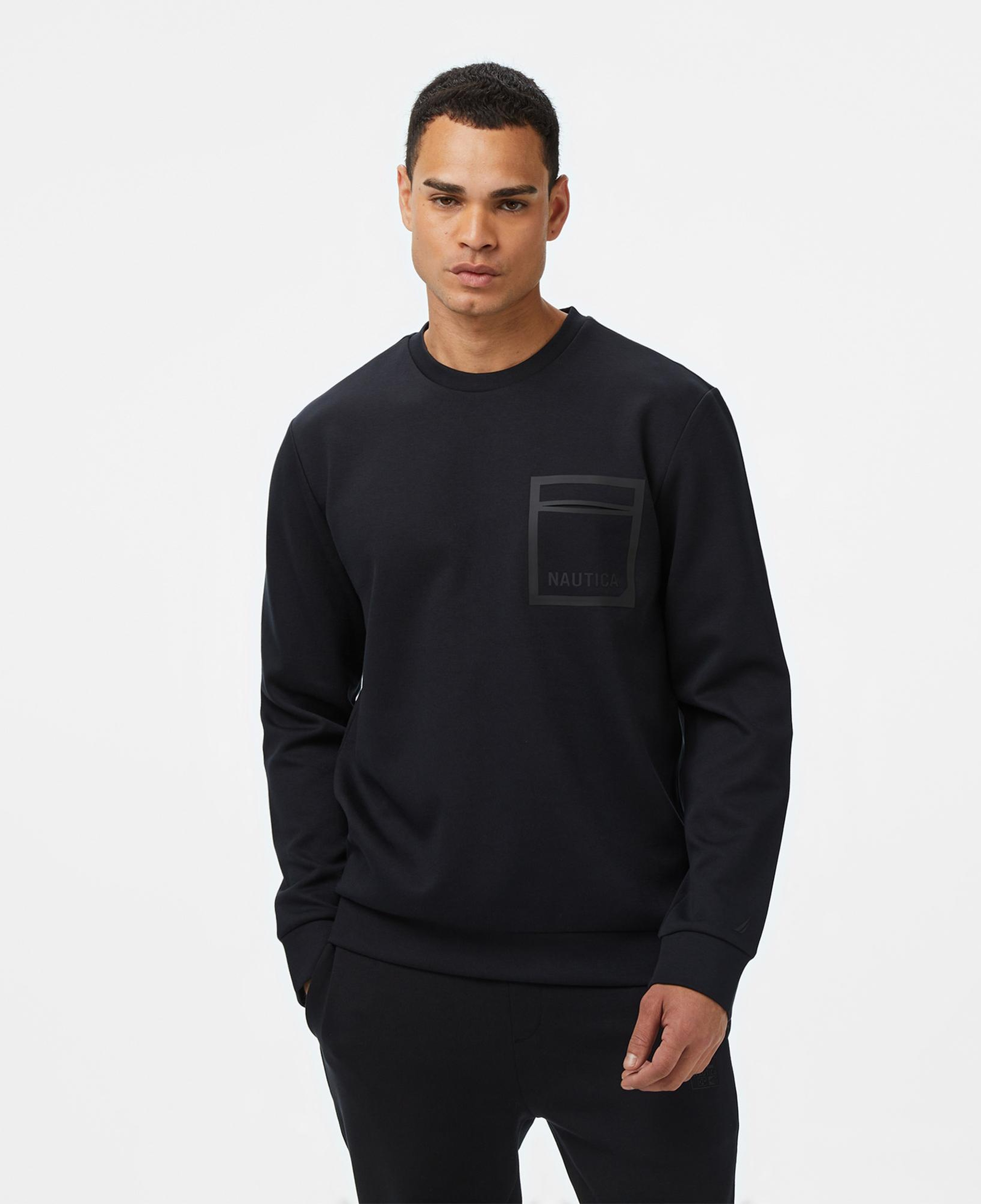 Nautica Erkek Siyah Classic Fit Sweatshirt