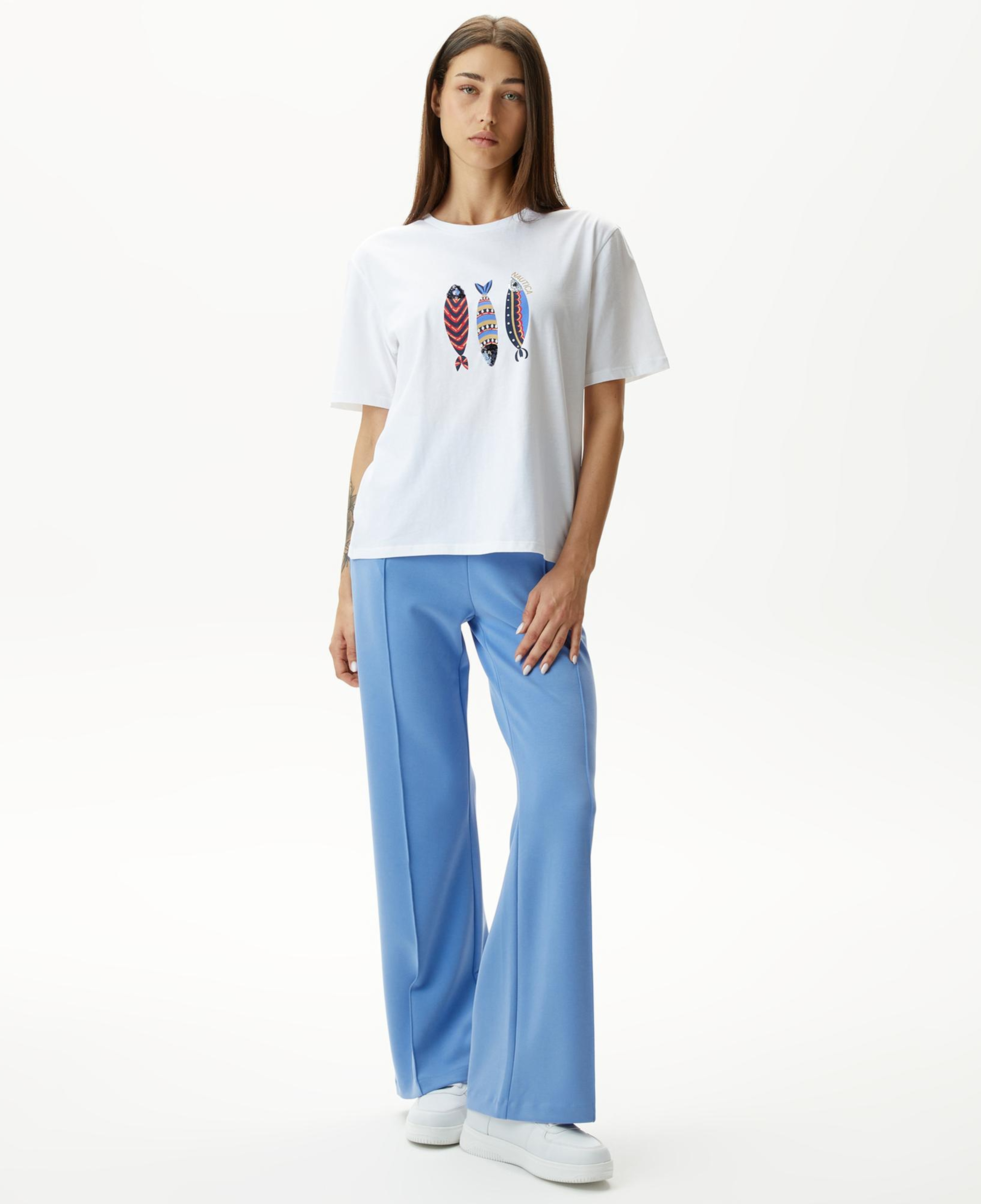 Nautica Kadın Mavi Standart Fit Eşofman Altı