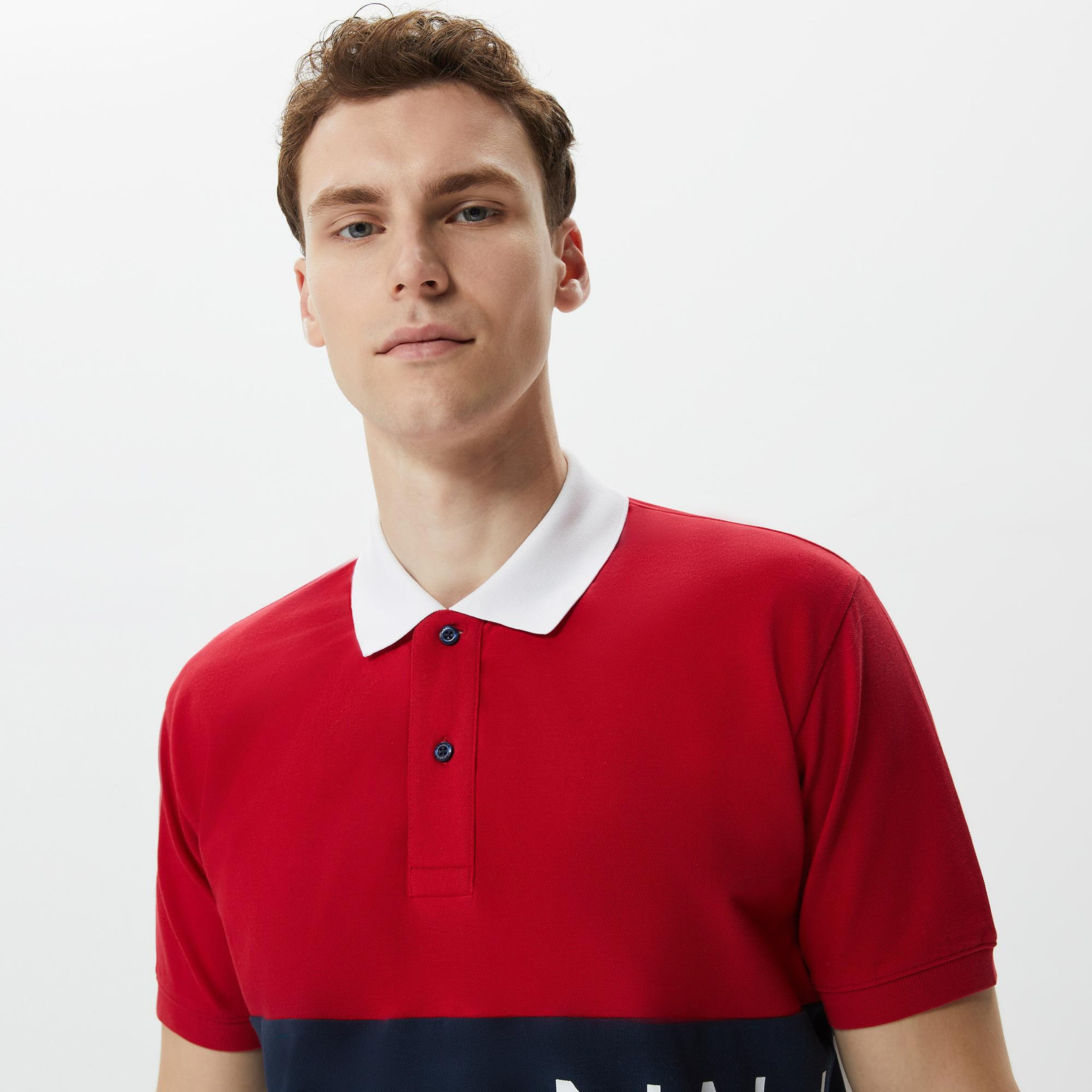 Nautica Erkek Kırmızı Classic Fit Kısa Kollu Polo