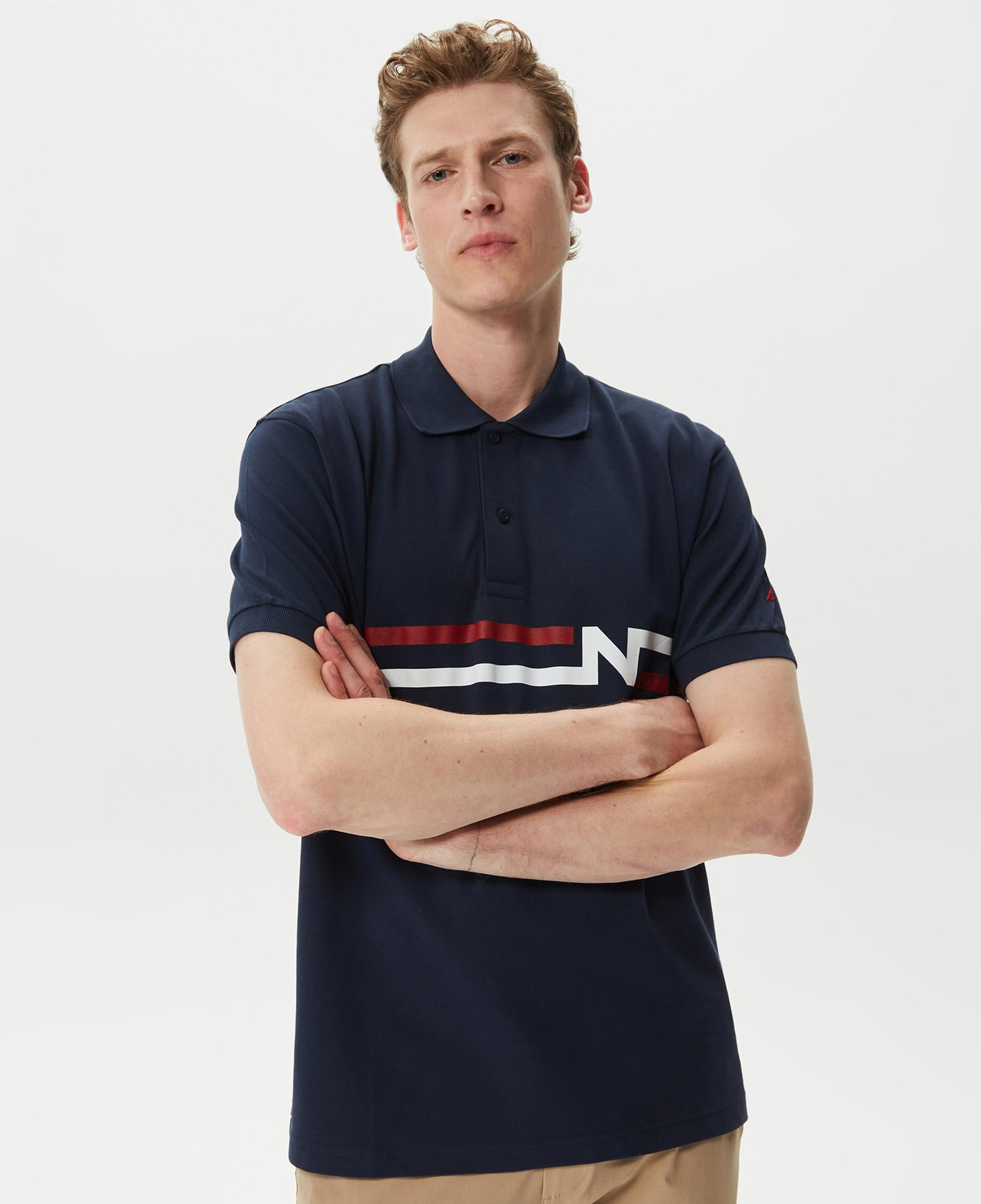 Nautica Erkek Lacivert Kısa Kollu Polo