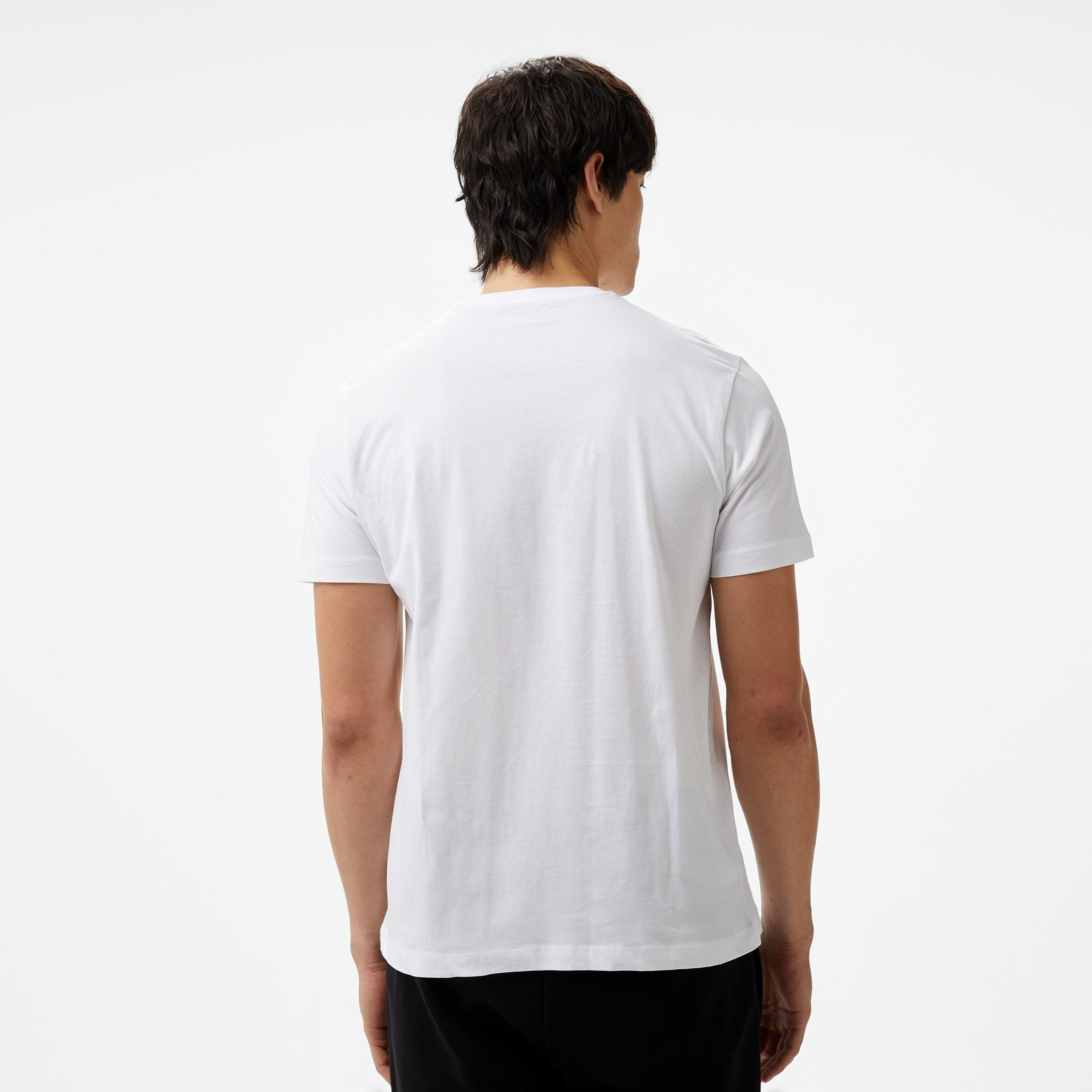 Nautica Erkek Beyaz Standart Fit T-Shirt