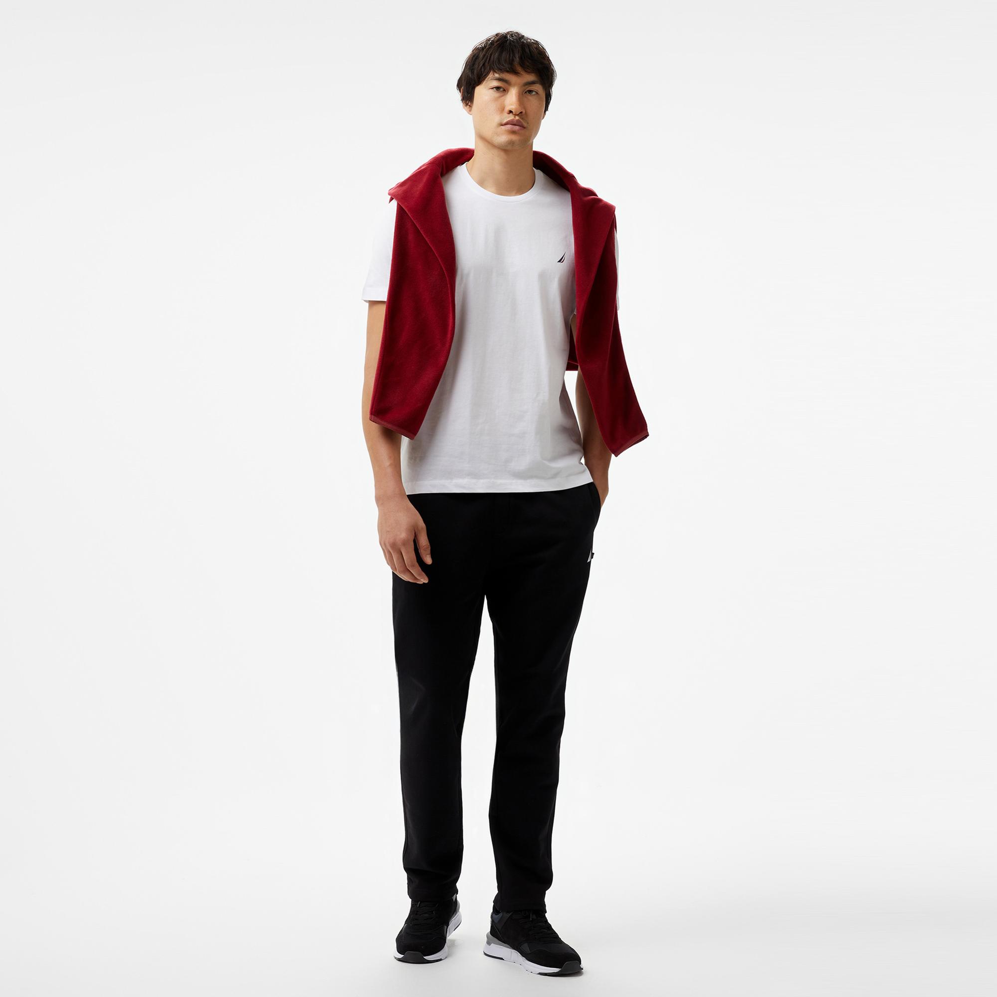 Nautica Erkek Beyaz Standart Fit T-Shirt