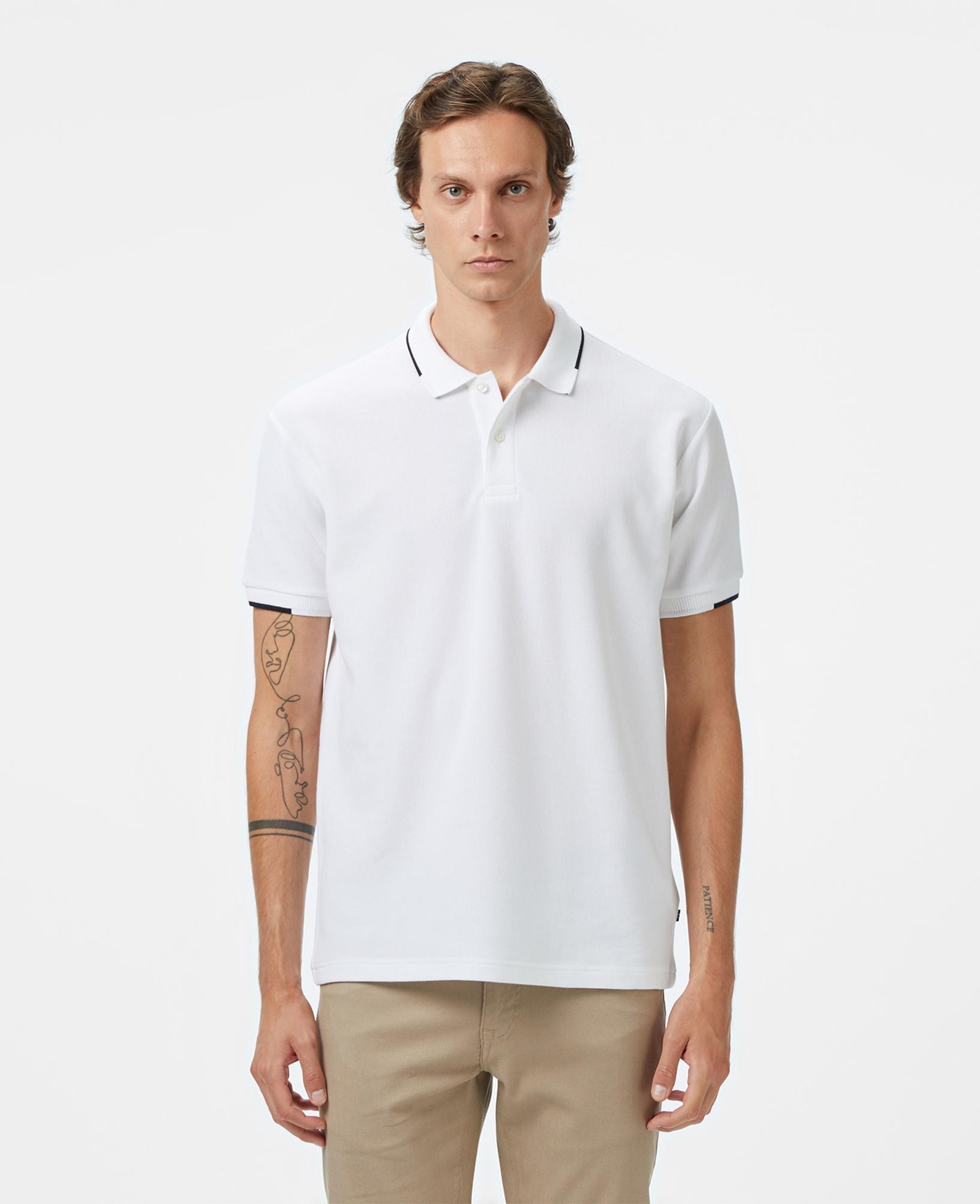 Nautica Erkek Beyaz Classic Fit Polo Yaka T-Shirt