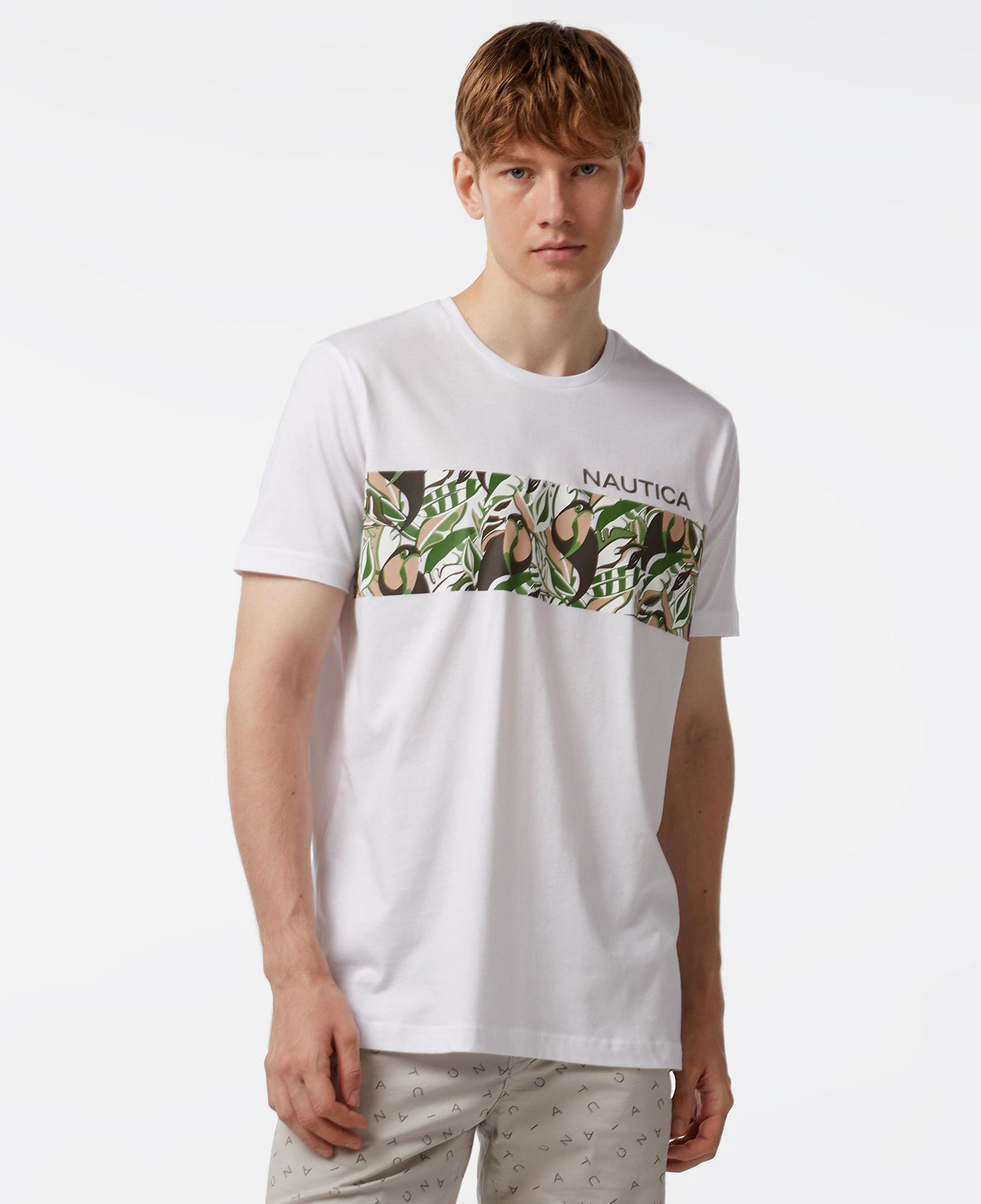 Nautica Erkek Beyaz Standart Fit T-Shirt