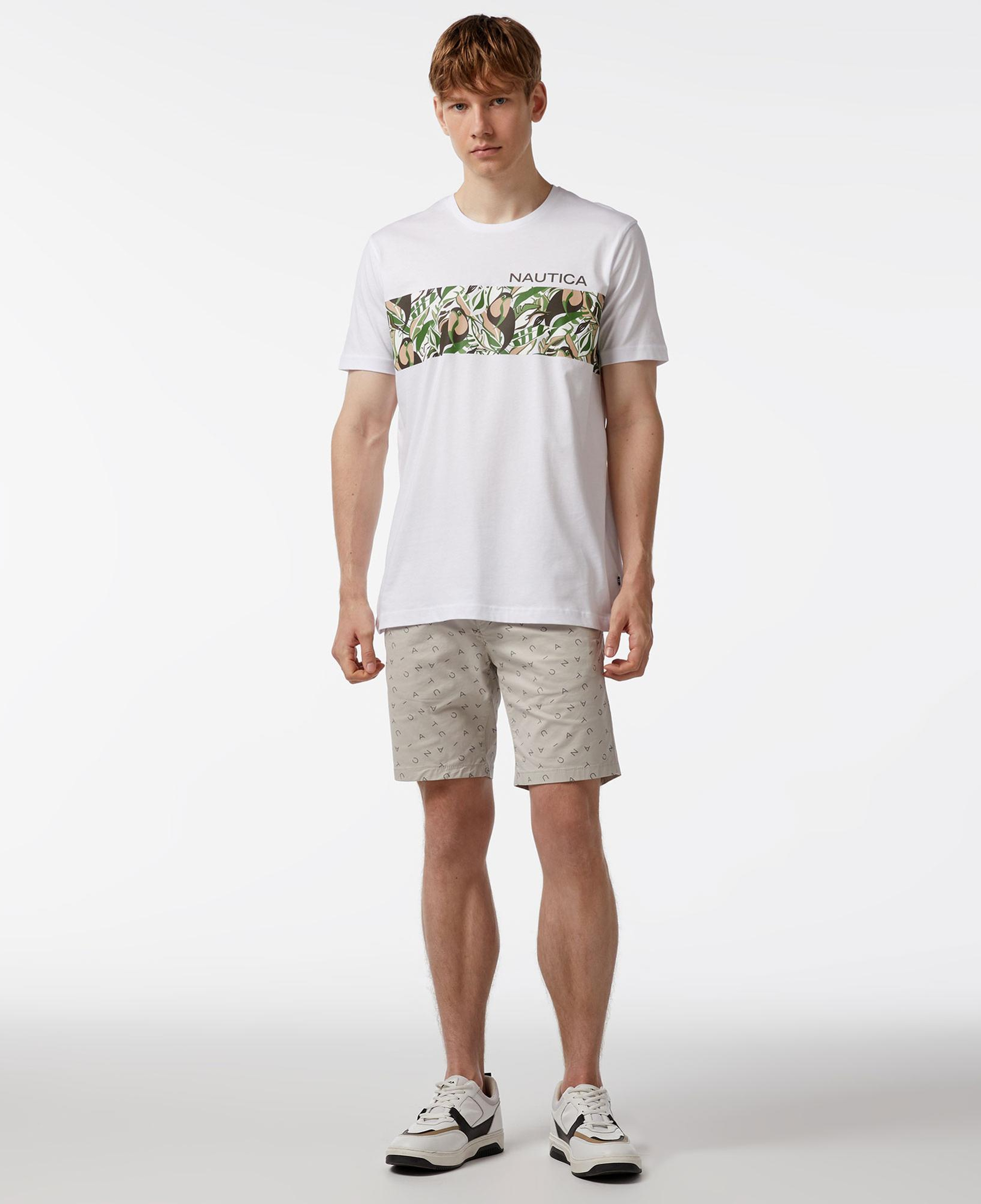 Nautica Erkek Beyaz Standart Fit T-Shirt