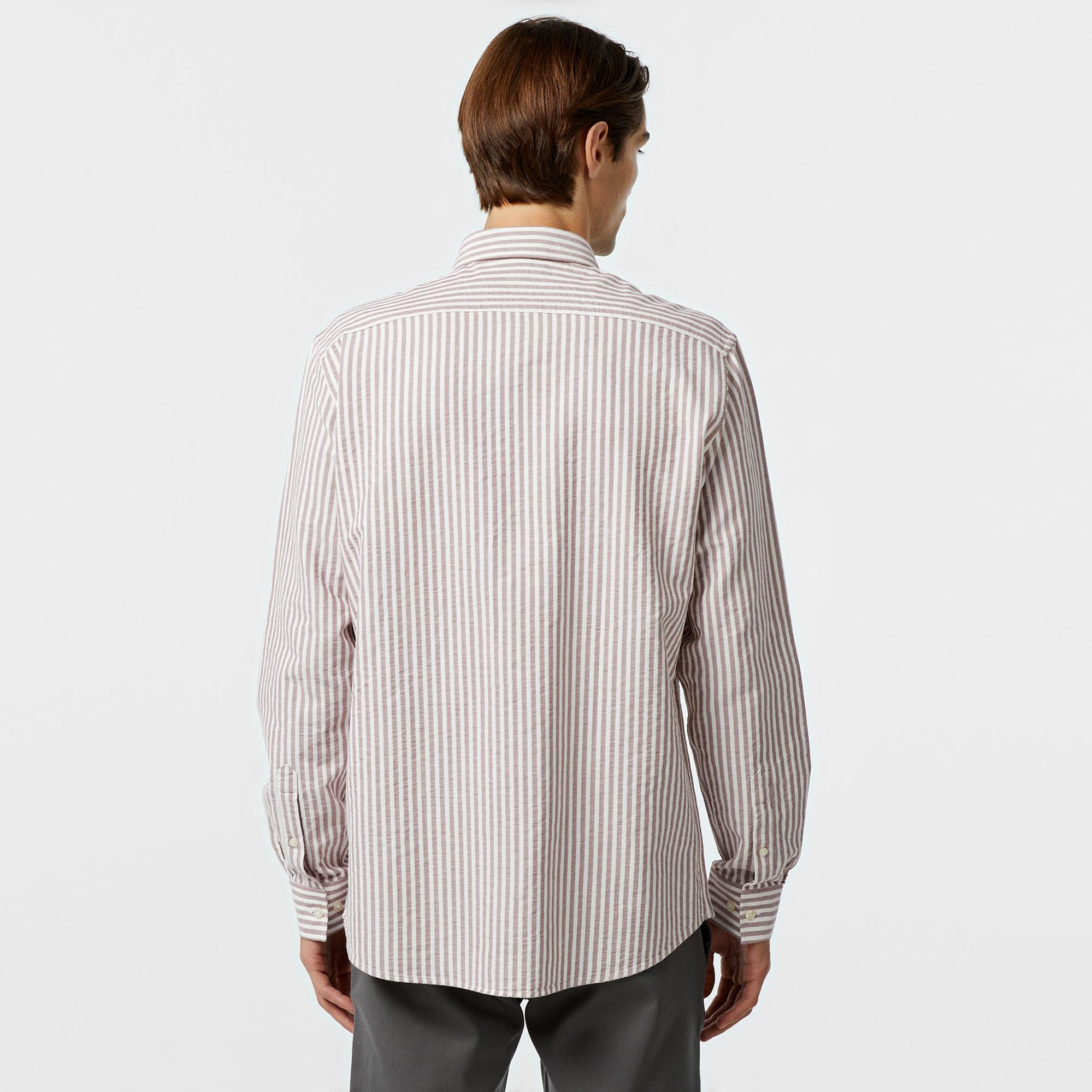 Nautica Erkek Bordo Classic Fit Gömlek