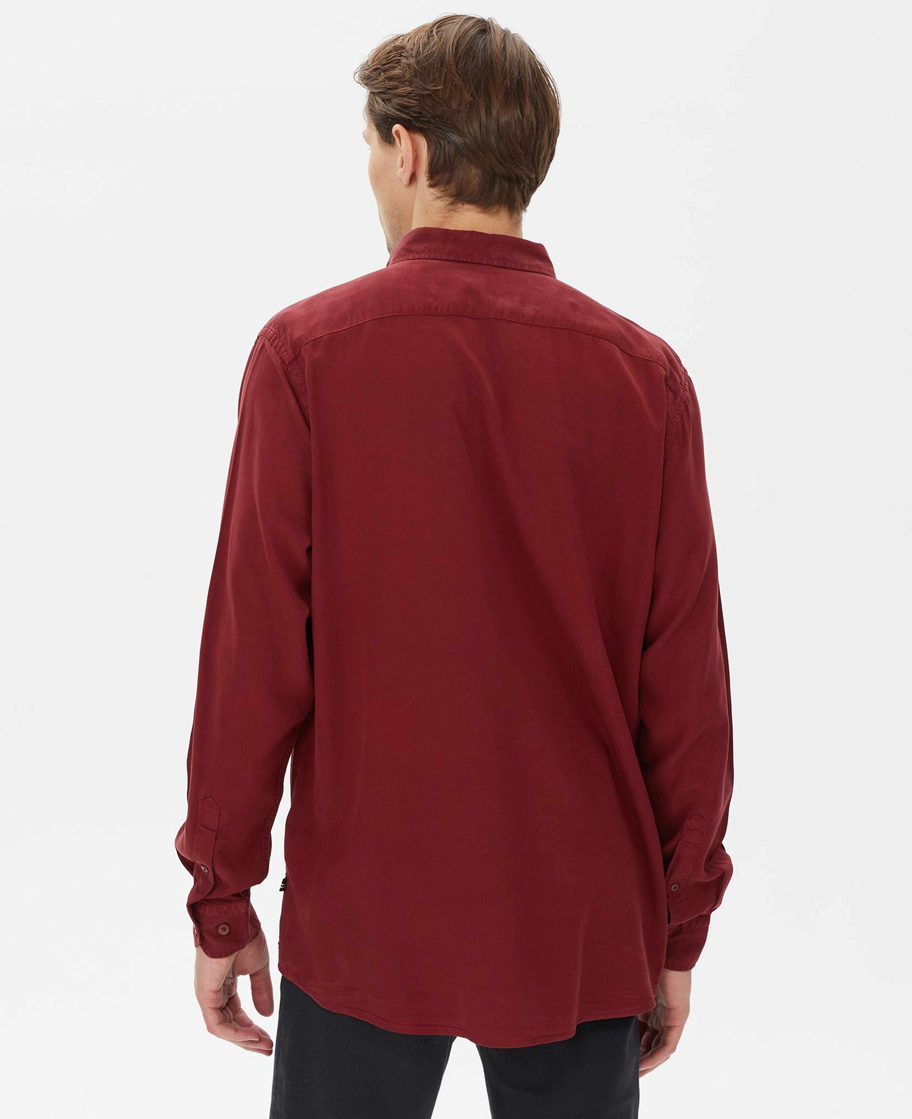 Nautica Erkek Bordo Classic Fit Gömlek