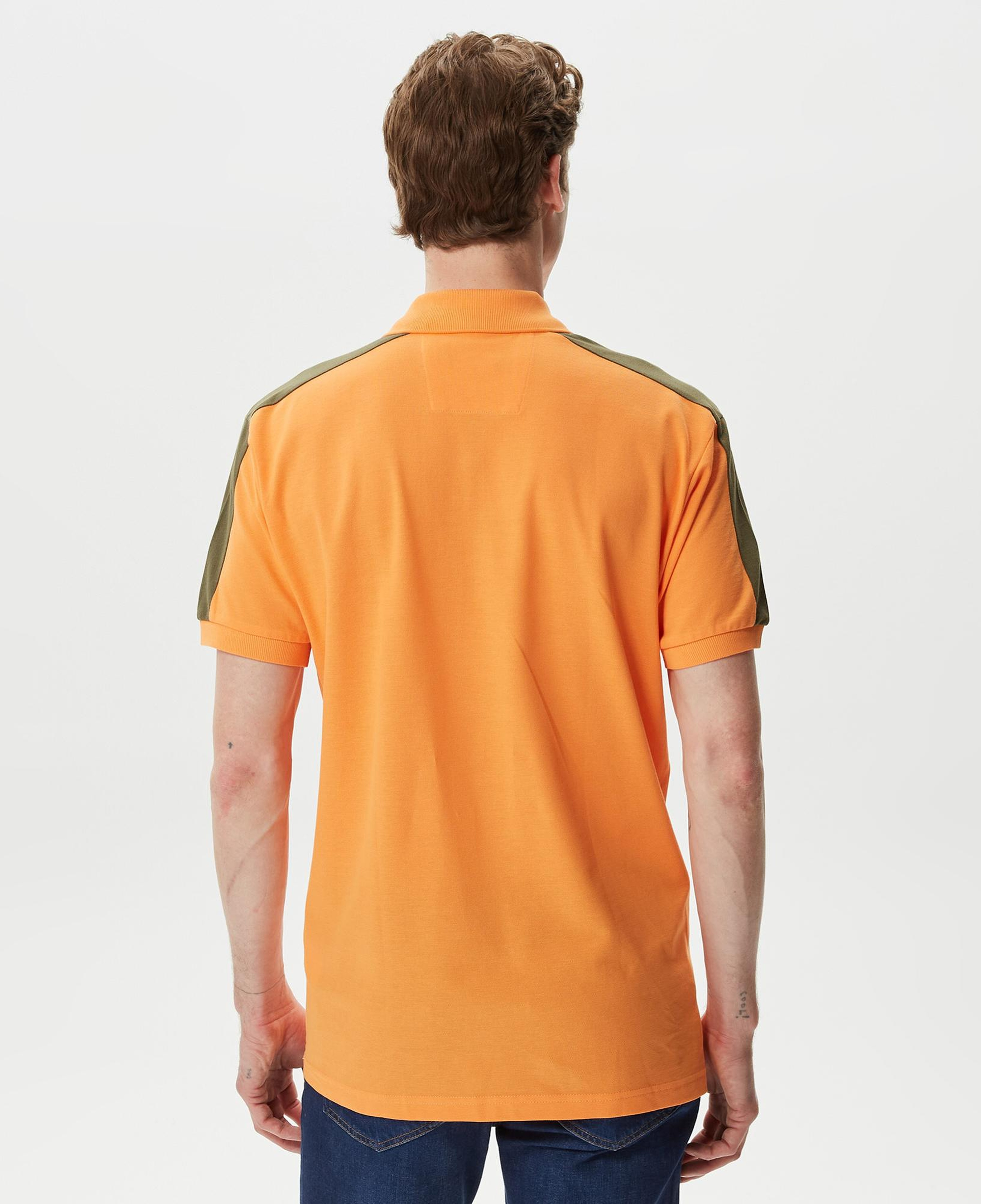 Nautica Erkek Turuncu Classic Fit Kısa Kollu Polo Yaka T-Shirt