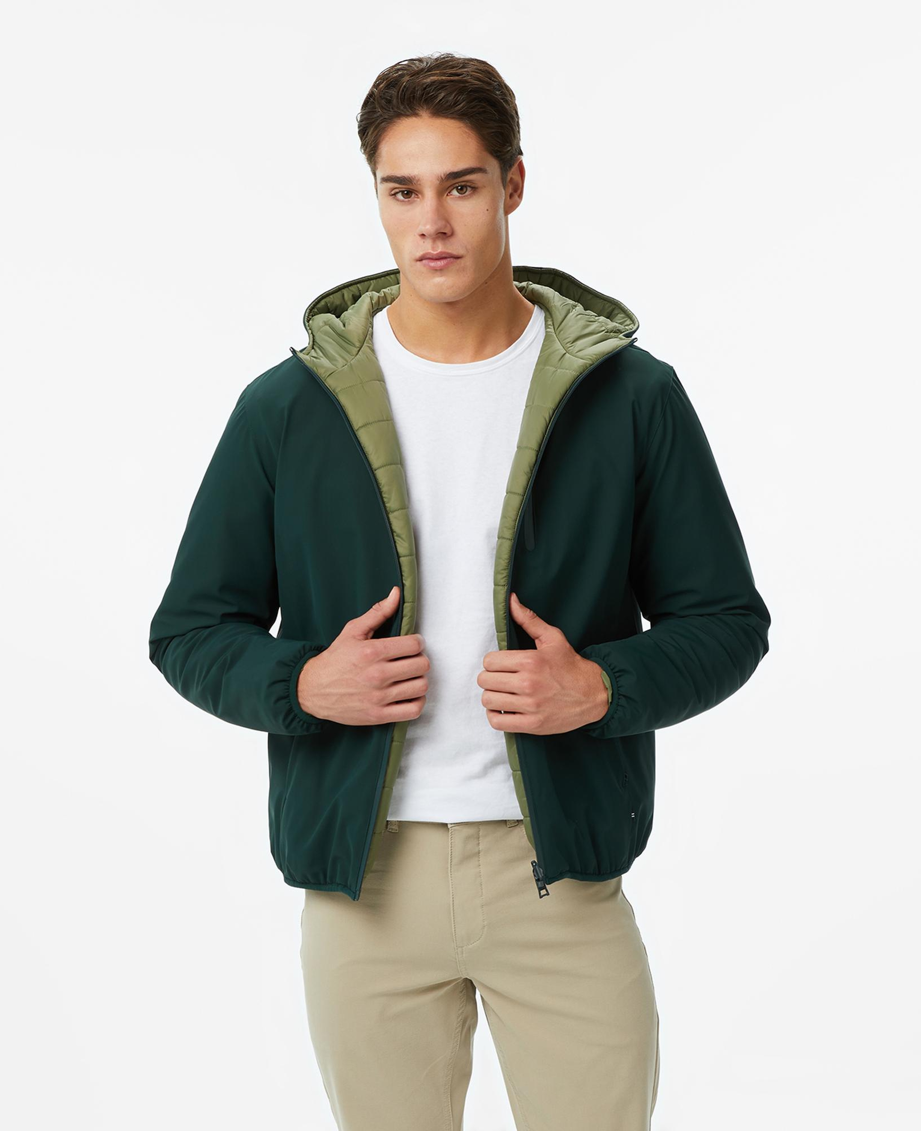 Nautica Erkek Yeşil Regular Fit Çift Taraflı Mont