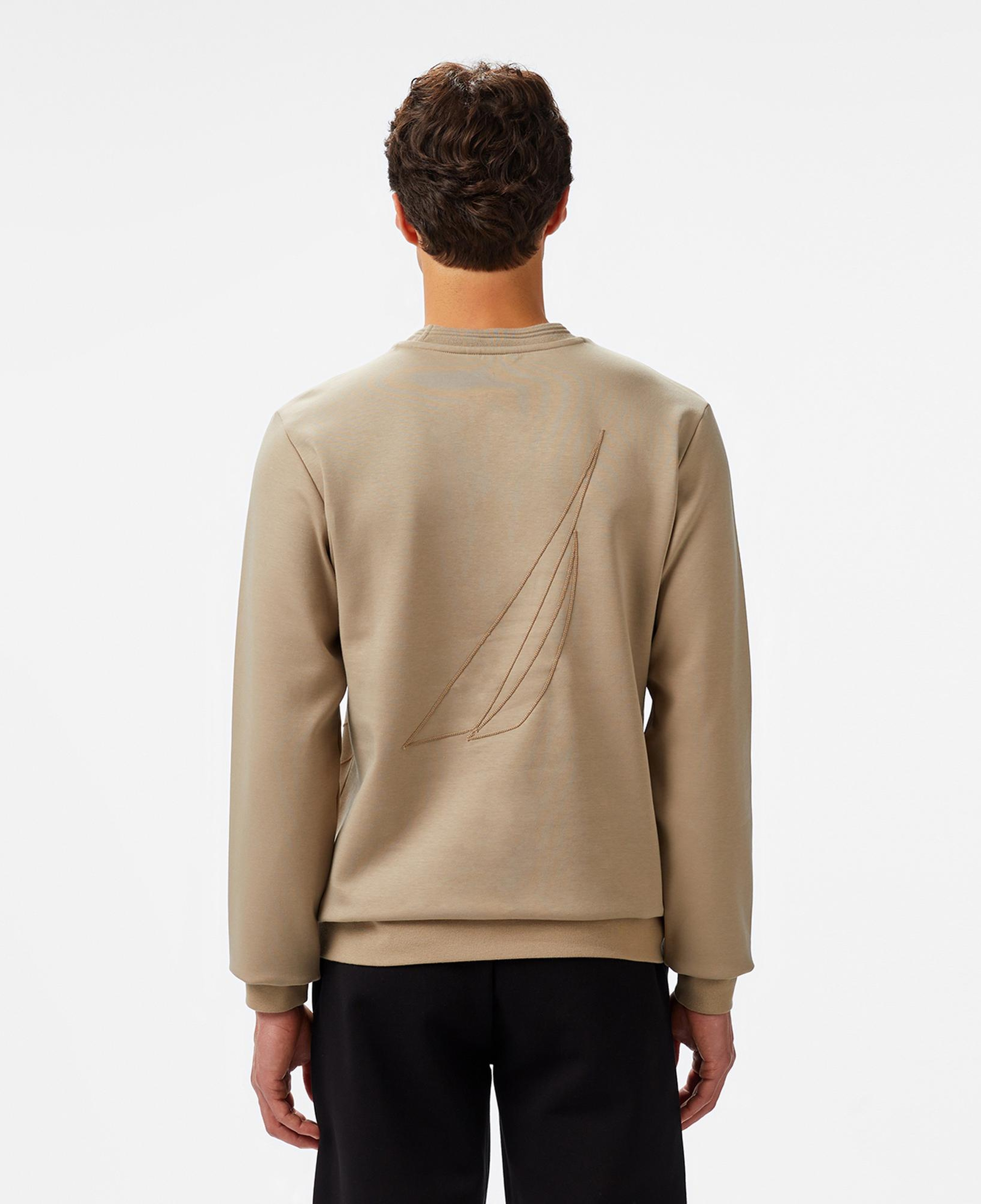 Nautica Erkek Bej Regular Fit Sweatshirt