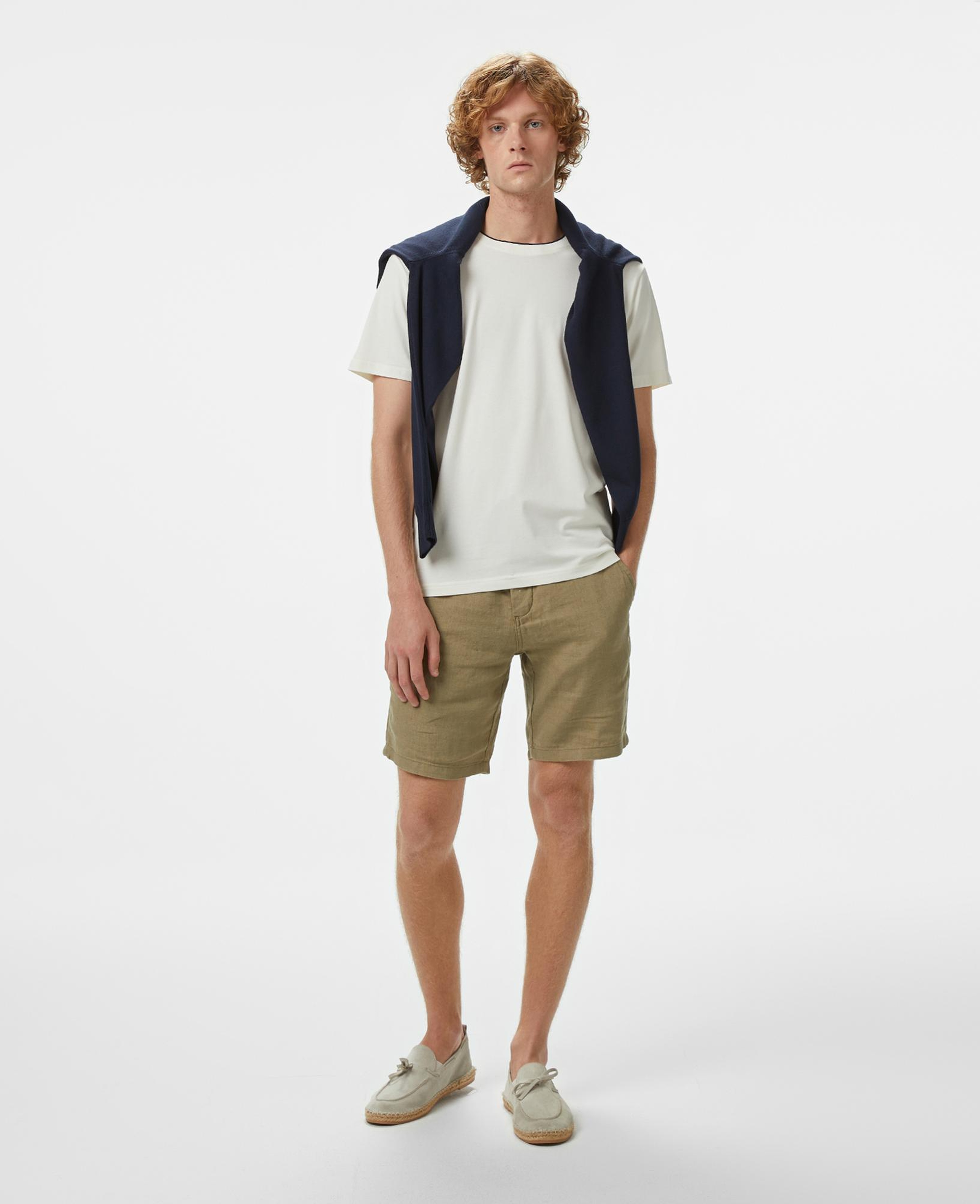 Nautica Erkek Krem Rengi Regular Fit T-Shirt