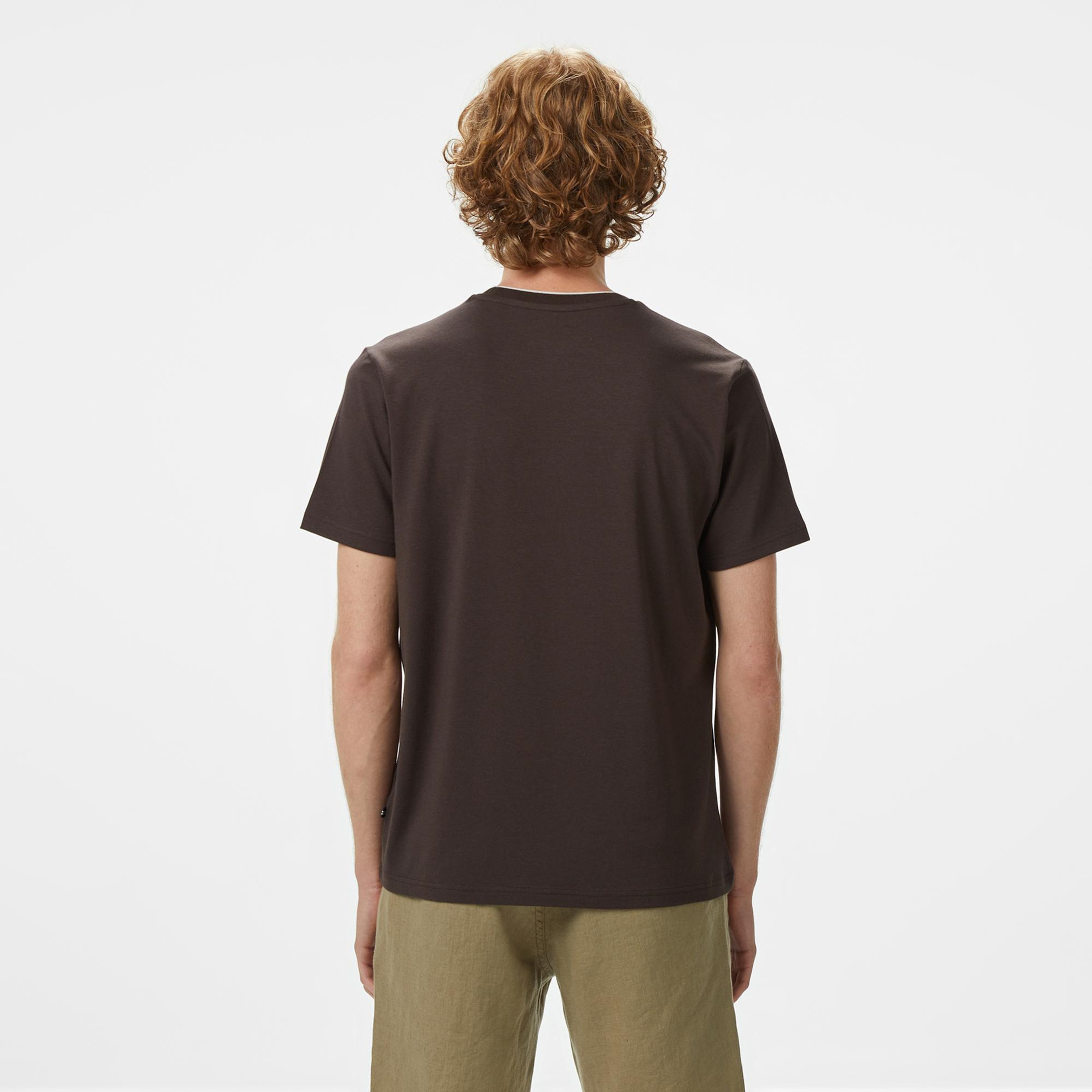 Nautica Erkek Kahverengi Regular Fit T-Shirt