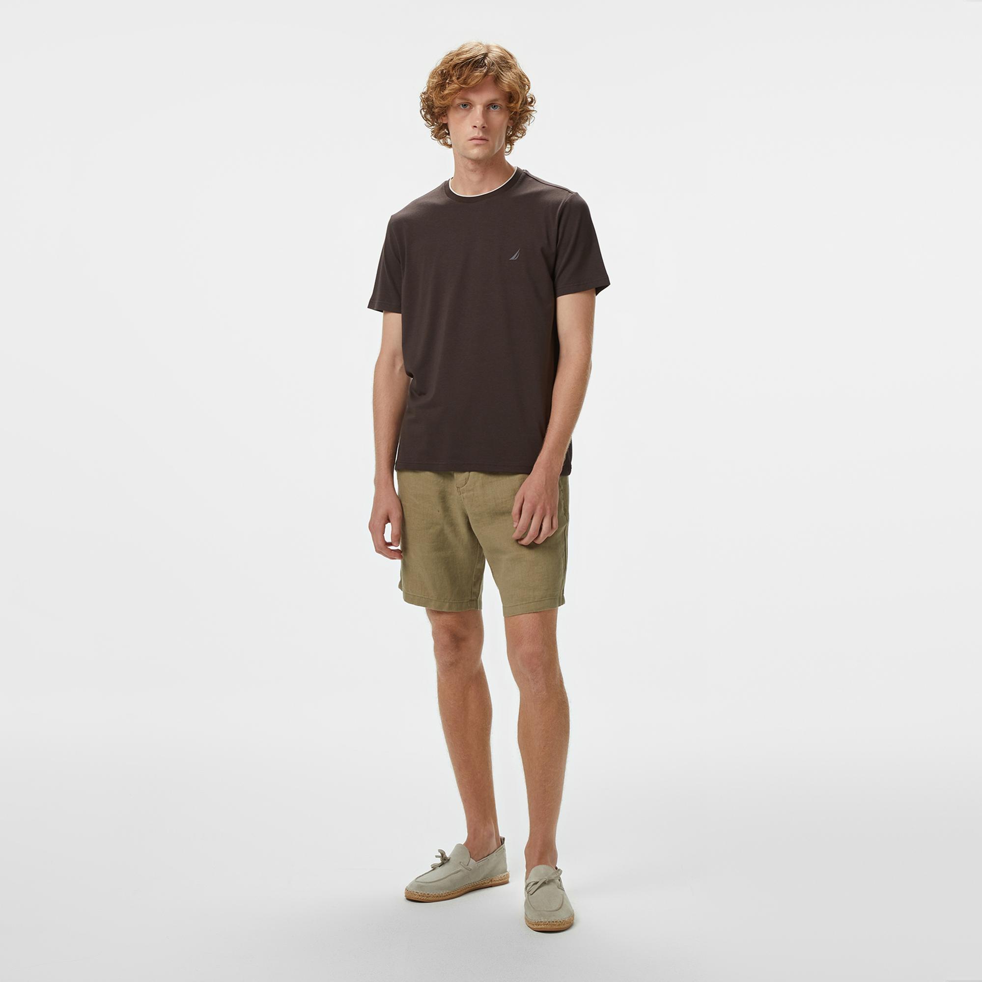 Nautica Erkek Kahverengi Regular Fit T-Shirt