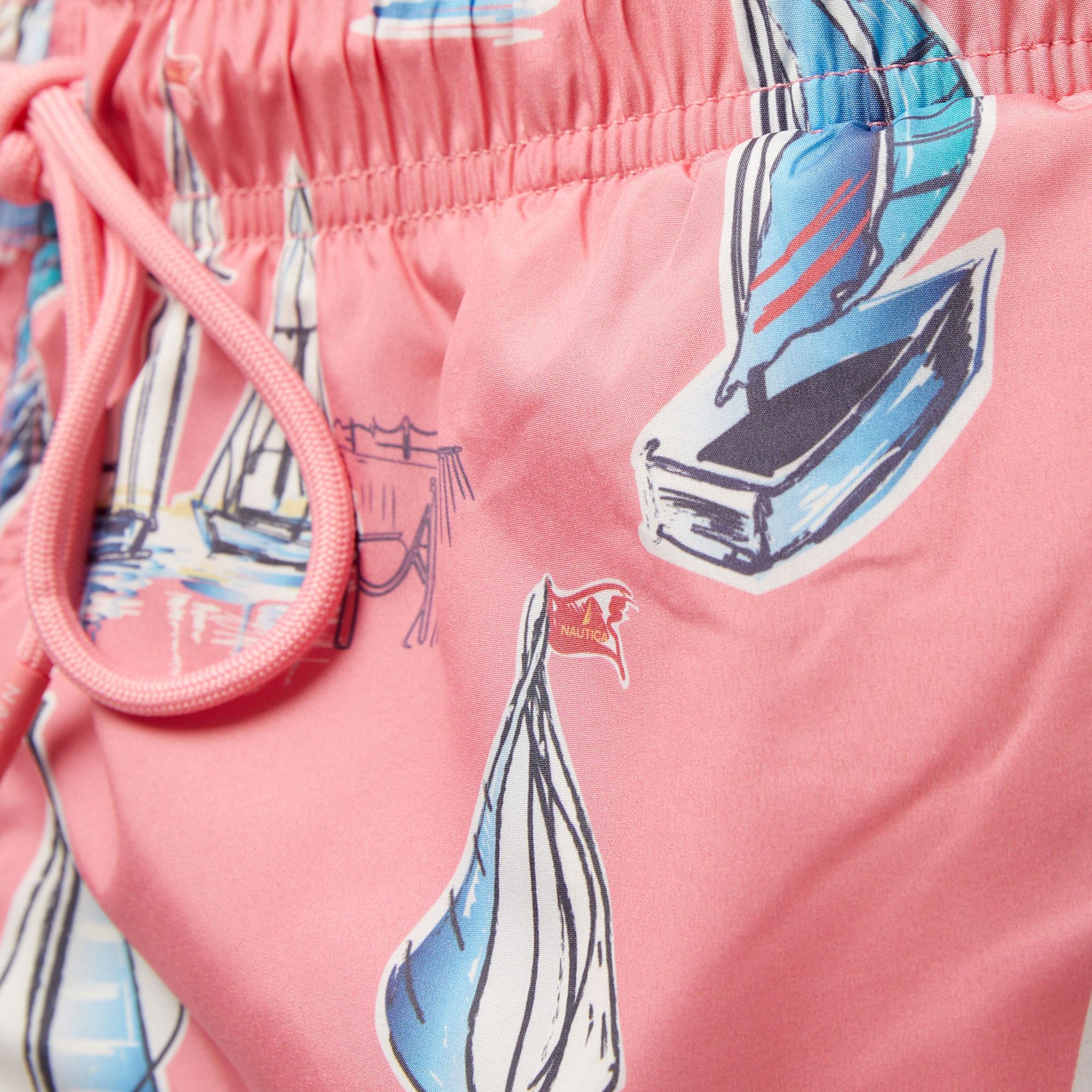 Nautica Erkek Pembe Standart Fit Deniz Şortu