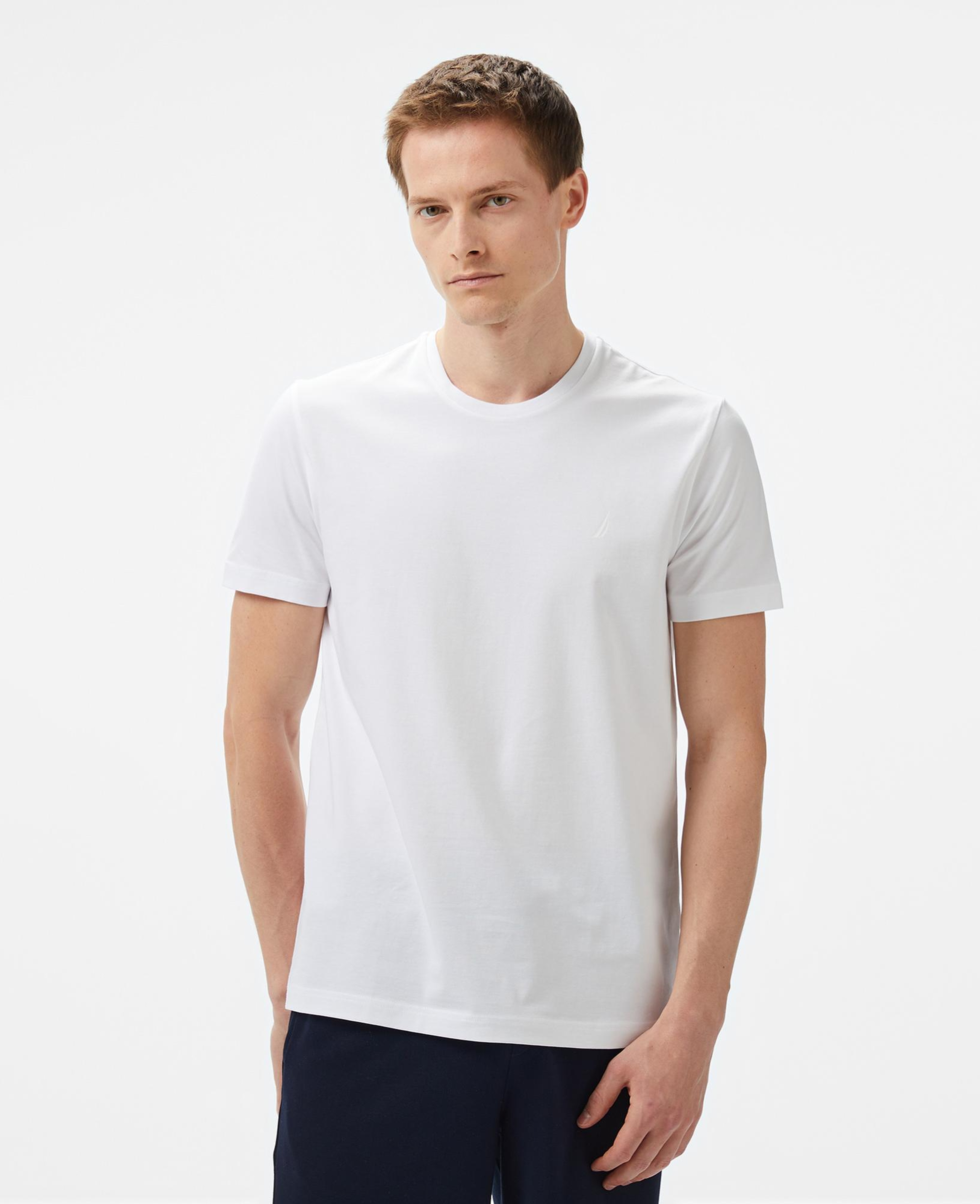 Nautica Erkek Beyaz Regular Fit T-Shirt