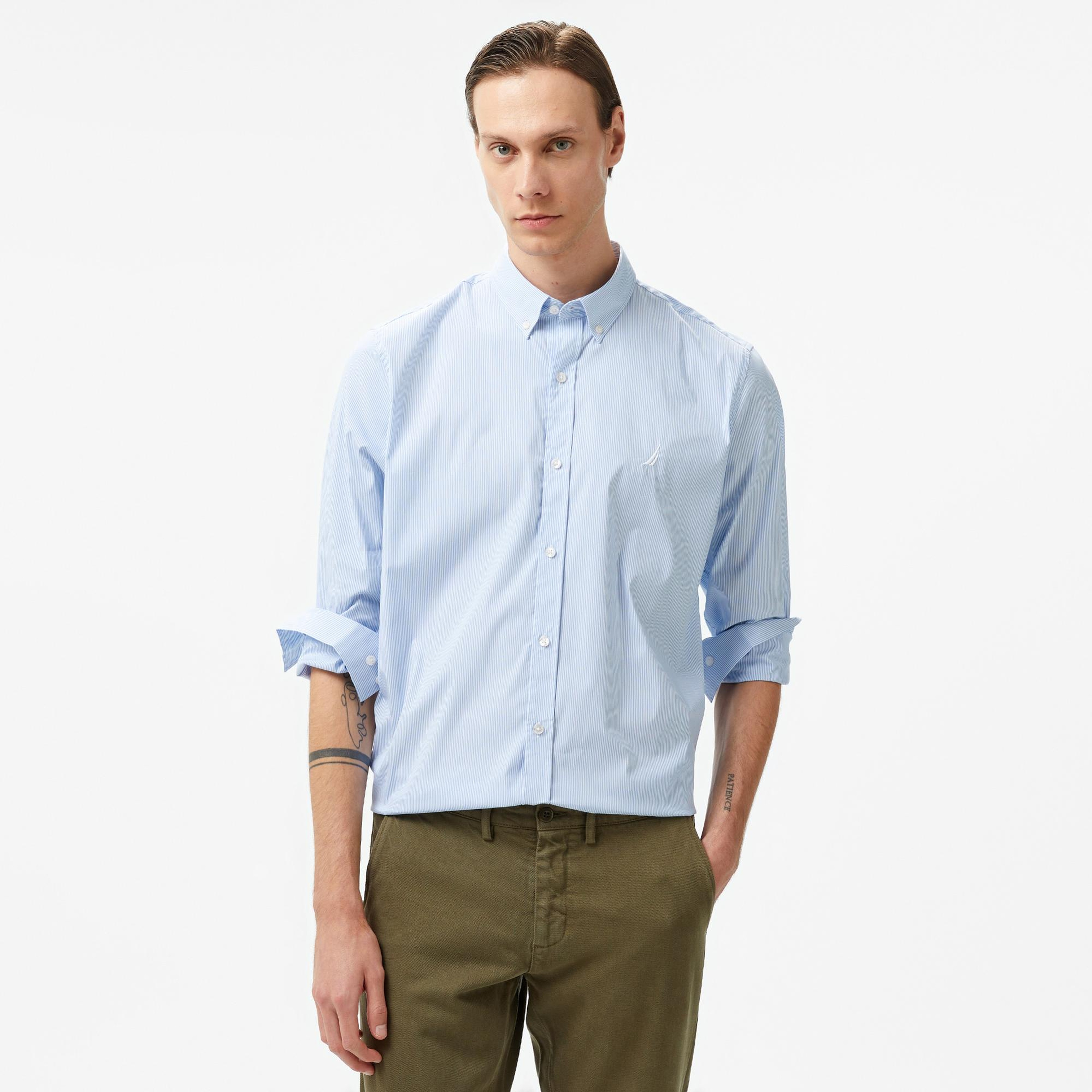 Nautica Erkek Mavi Gömlek