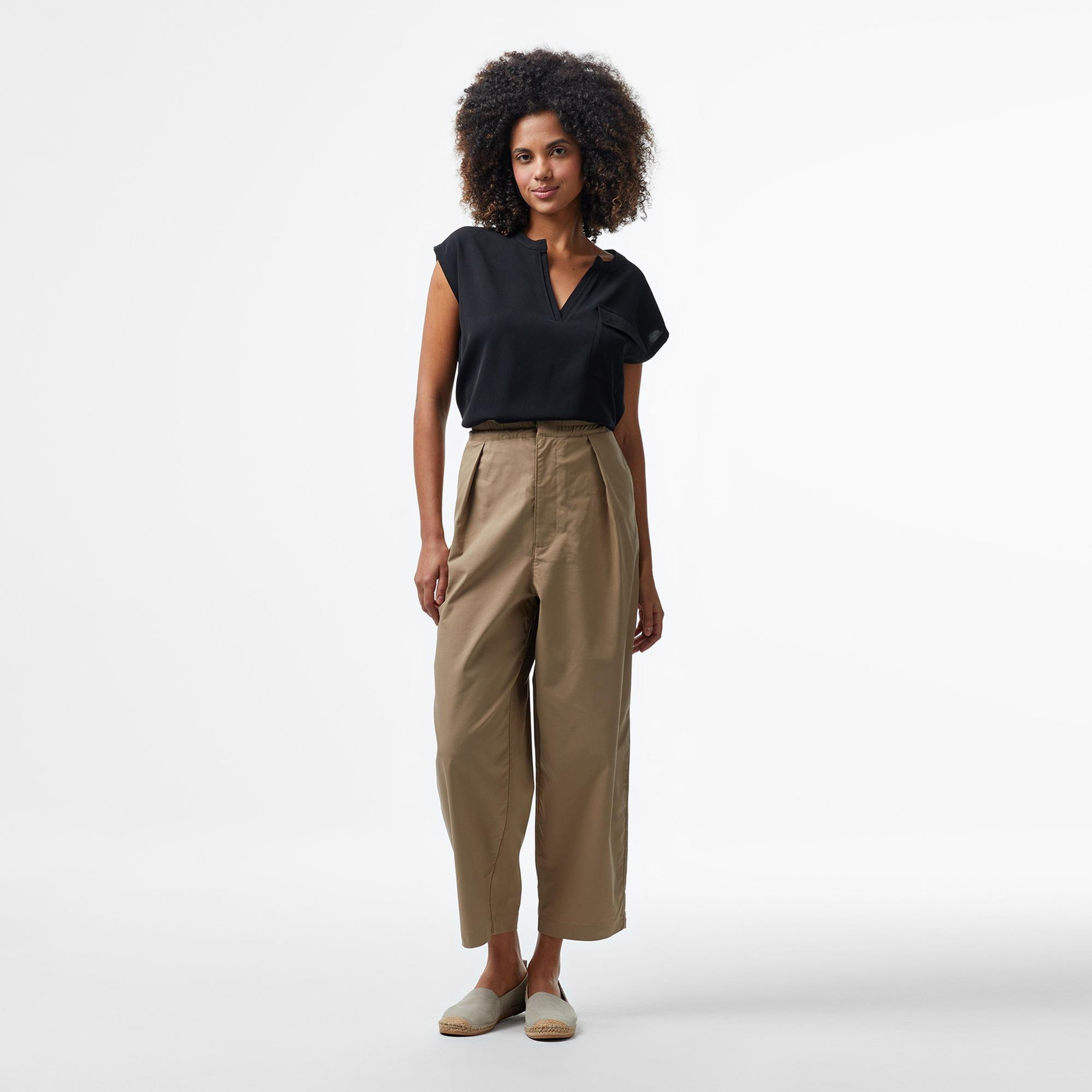 Nautica Kadın Kahverengi Regular Fit Pantolon