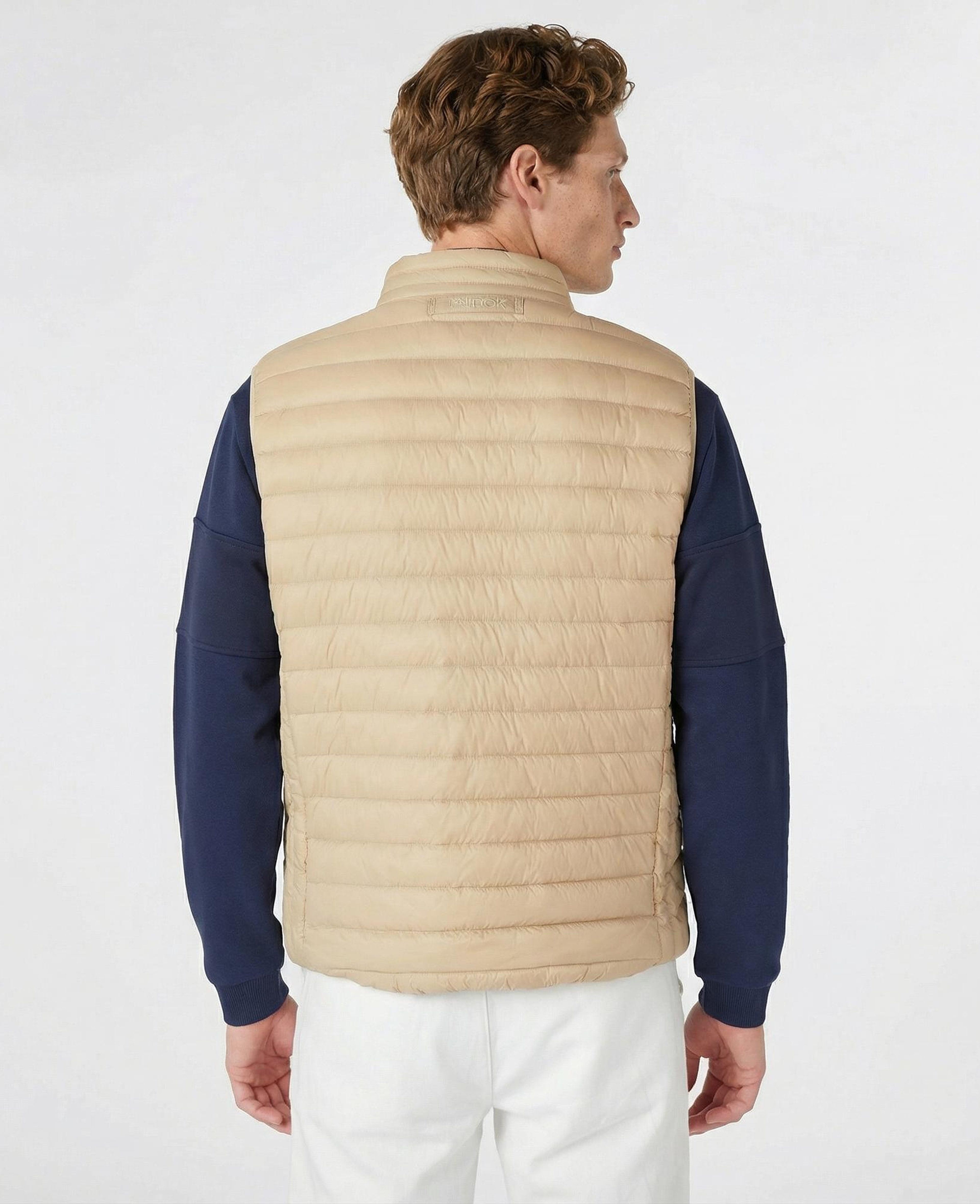 Nautica Erkek Bej Standart Fit Yelek