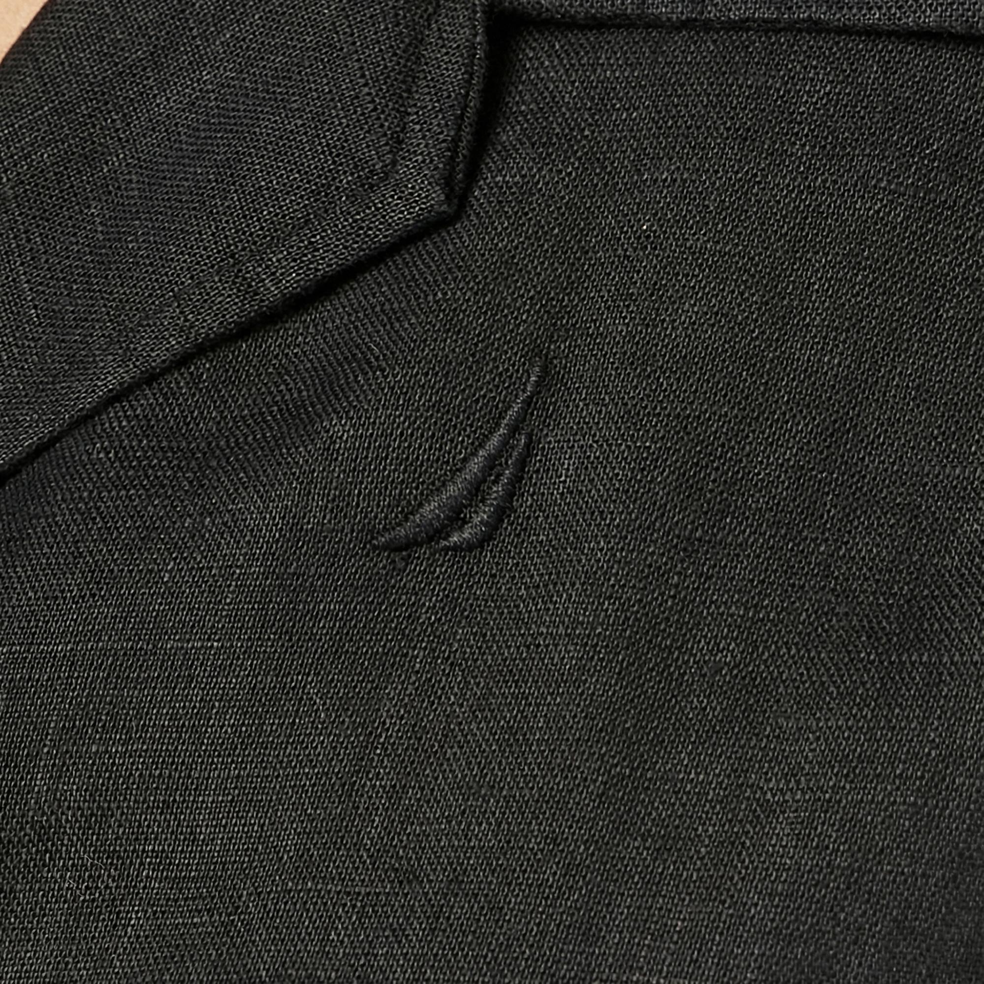 Nautica Kadın Siyah Regular Fit Keten Gömlek