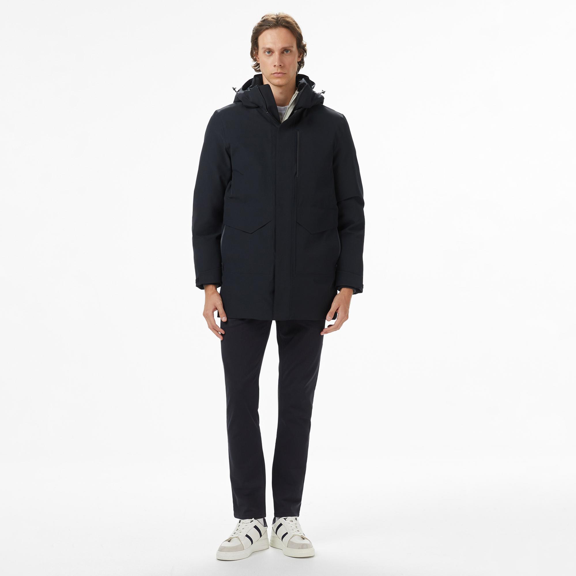 Nautica Erkek Siyah Regular Fit Mont