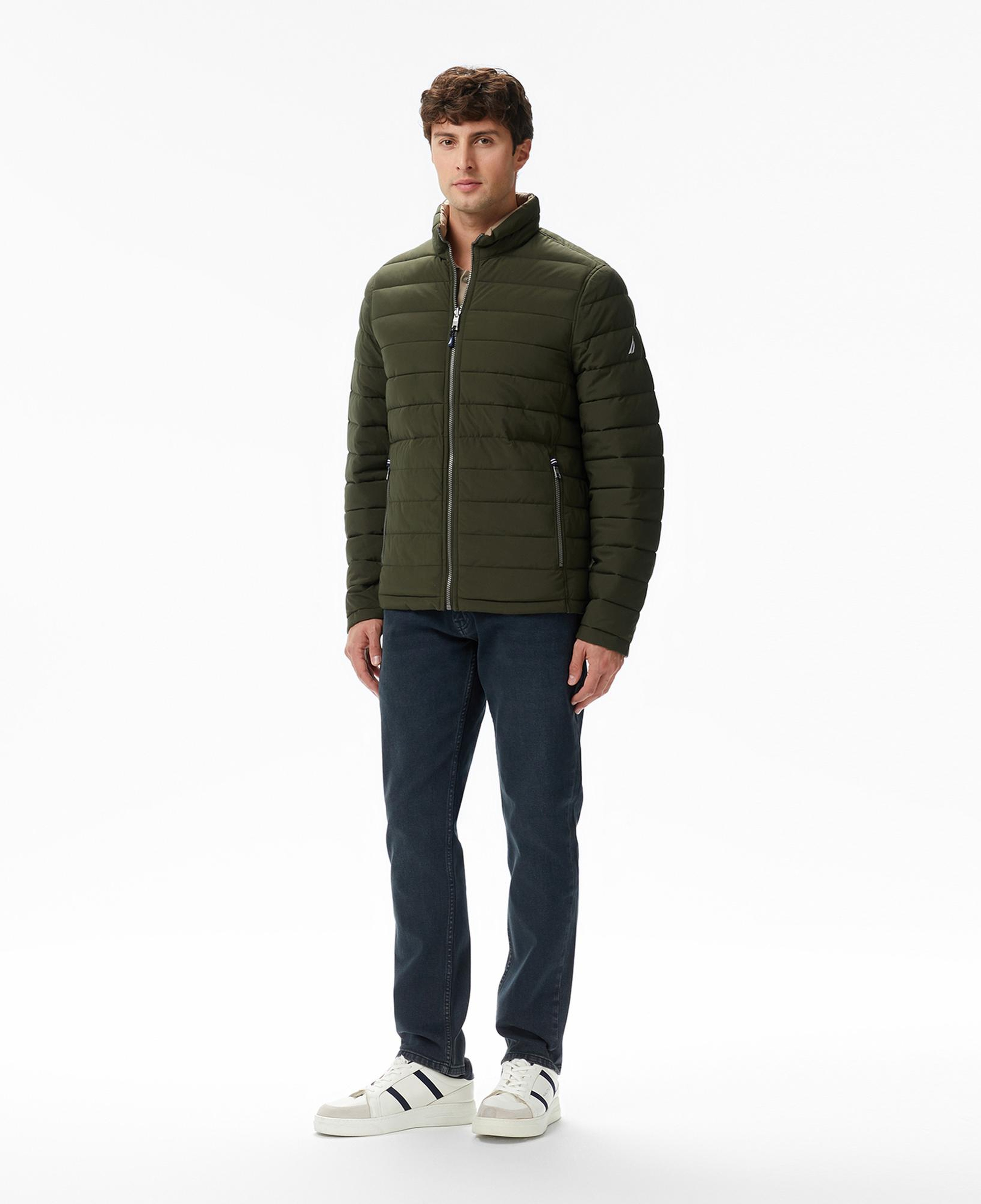 Nautica Erkek Yeşil Regular Fit Çift Taraflı Mont