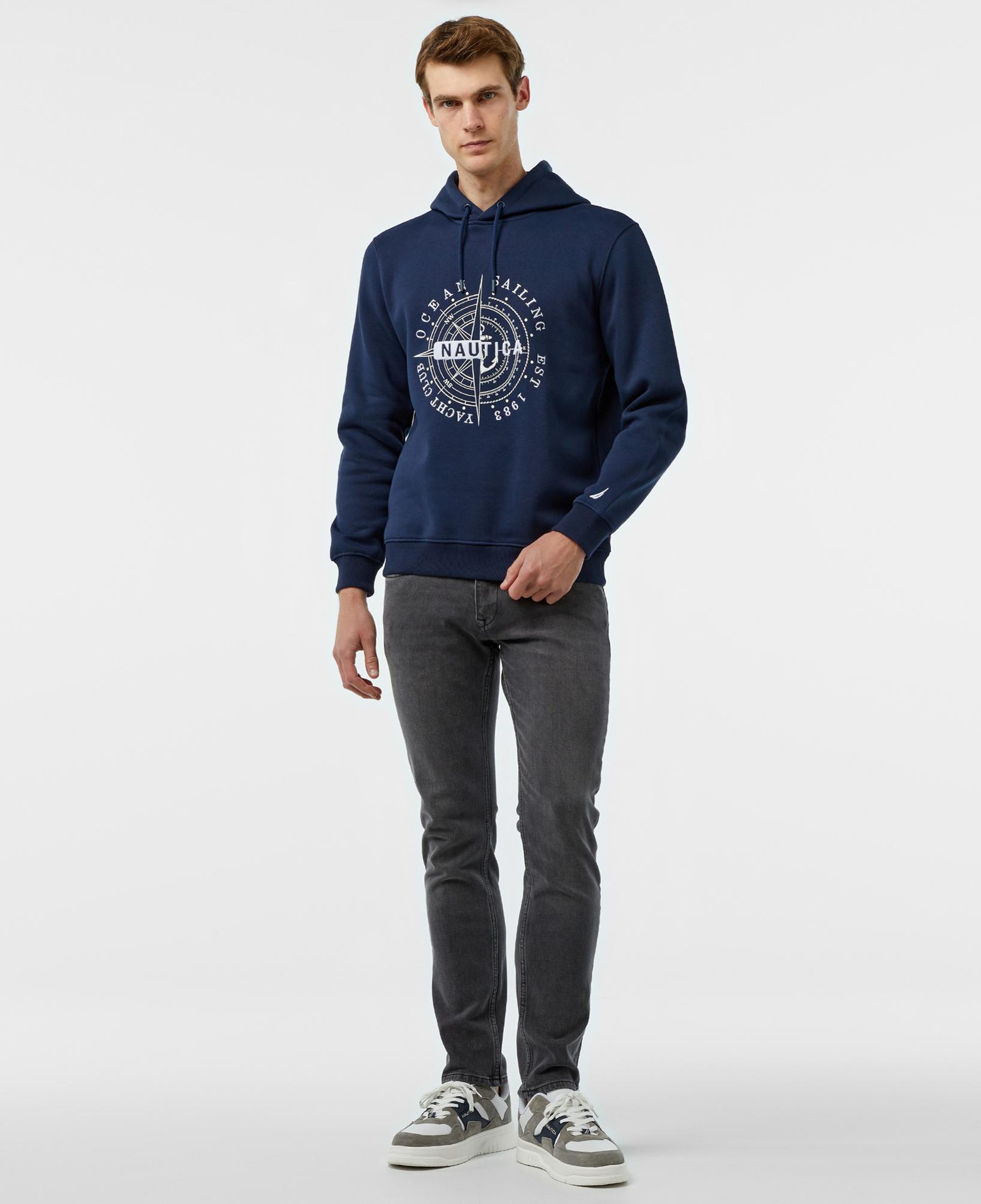 Nautica Erkek Lacivert Regular Fit Sweatshirt