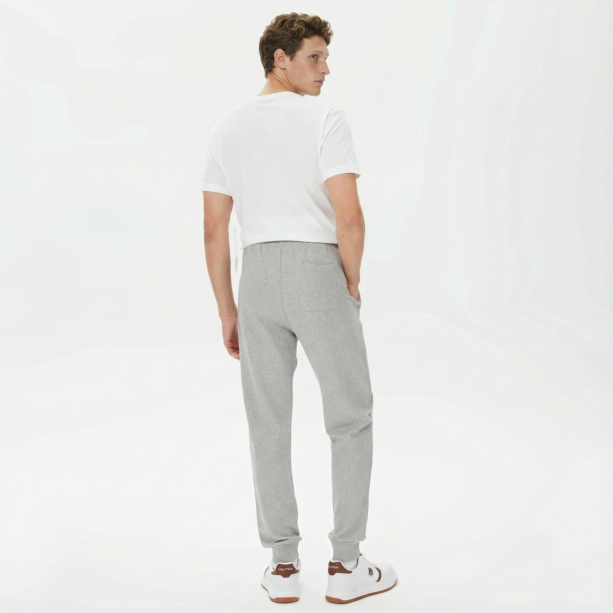 Nautica Erkek Gri Standart Fit Eşofman Altı