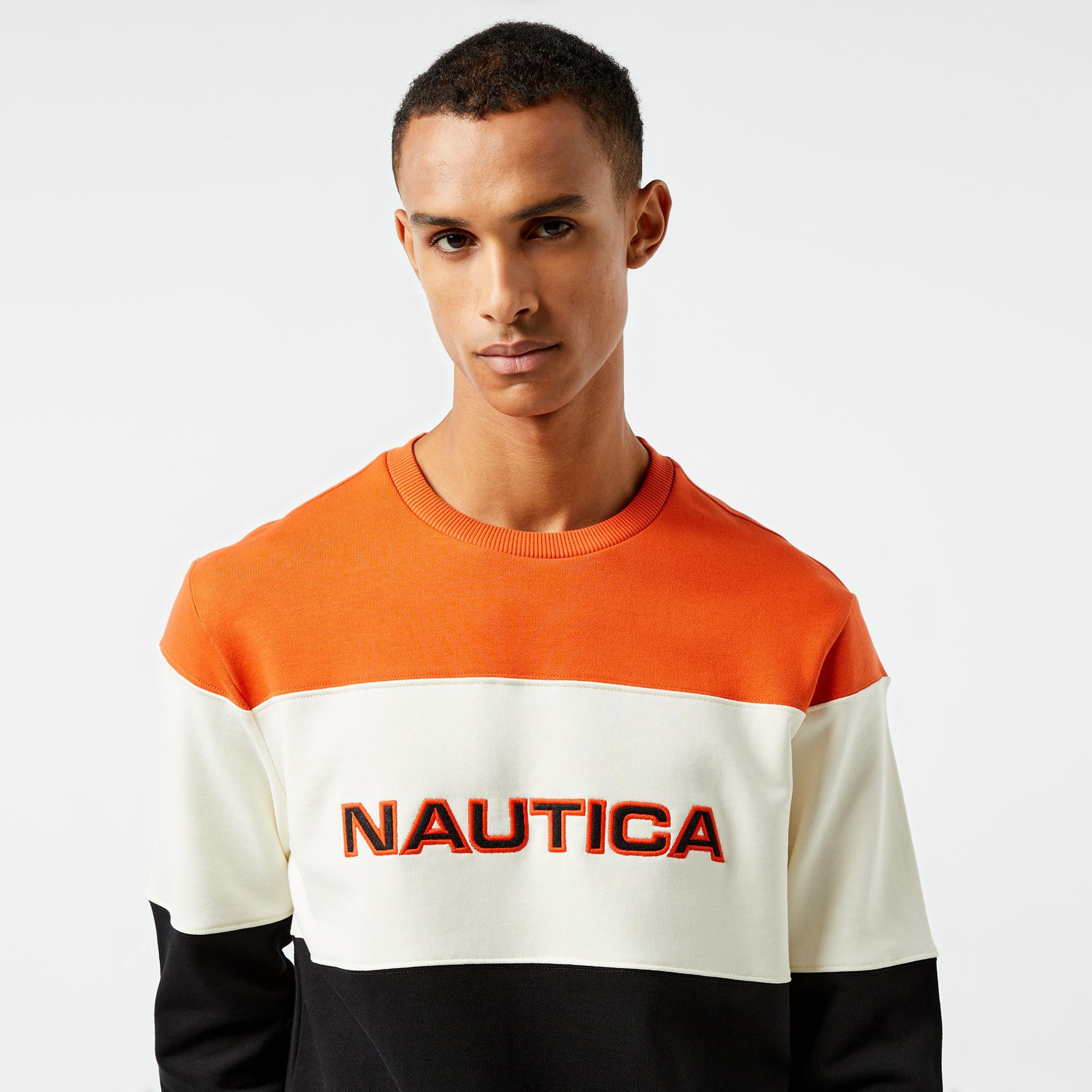 Nautica Erkek Turuncu Regular Fit Sweatshirt