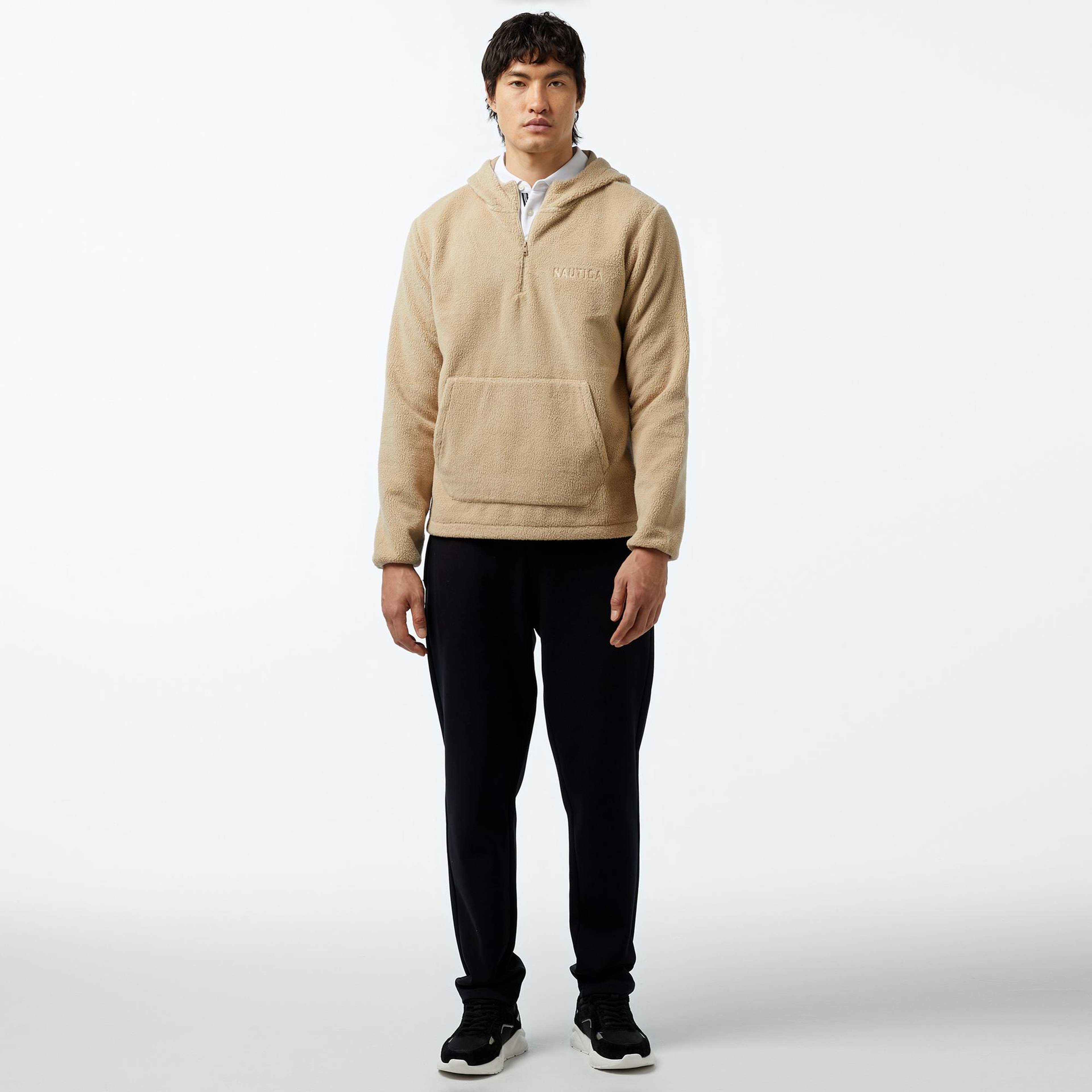 Nautica Erkek Bej Regular Fit Sweatshirt