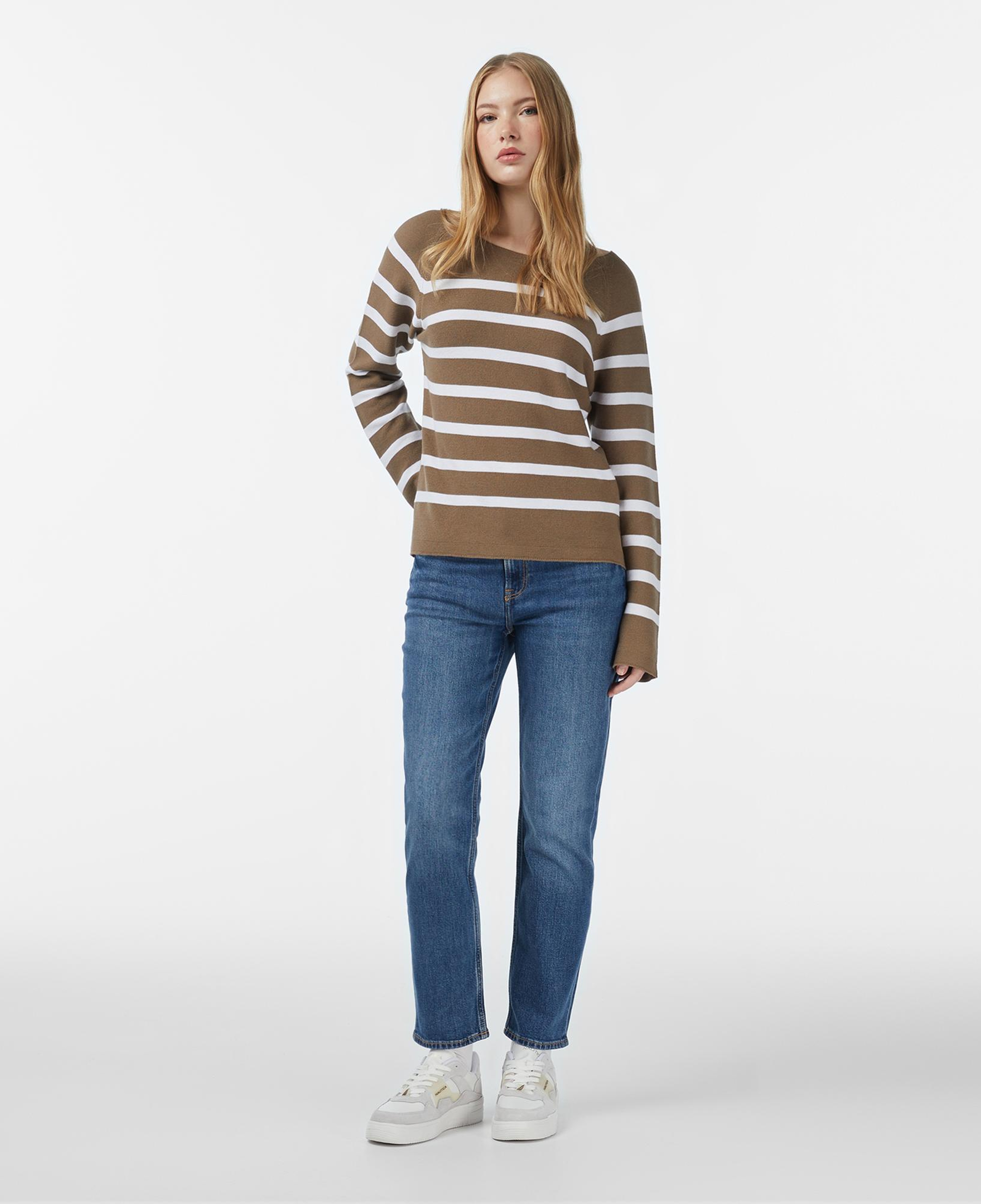 Nautica Kadın Kahverengi Regular Fit Kazak