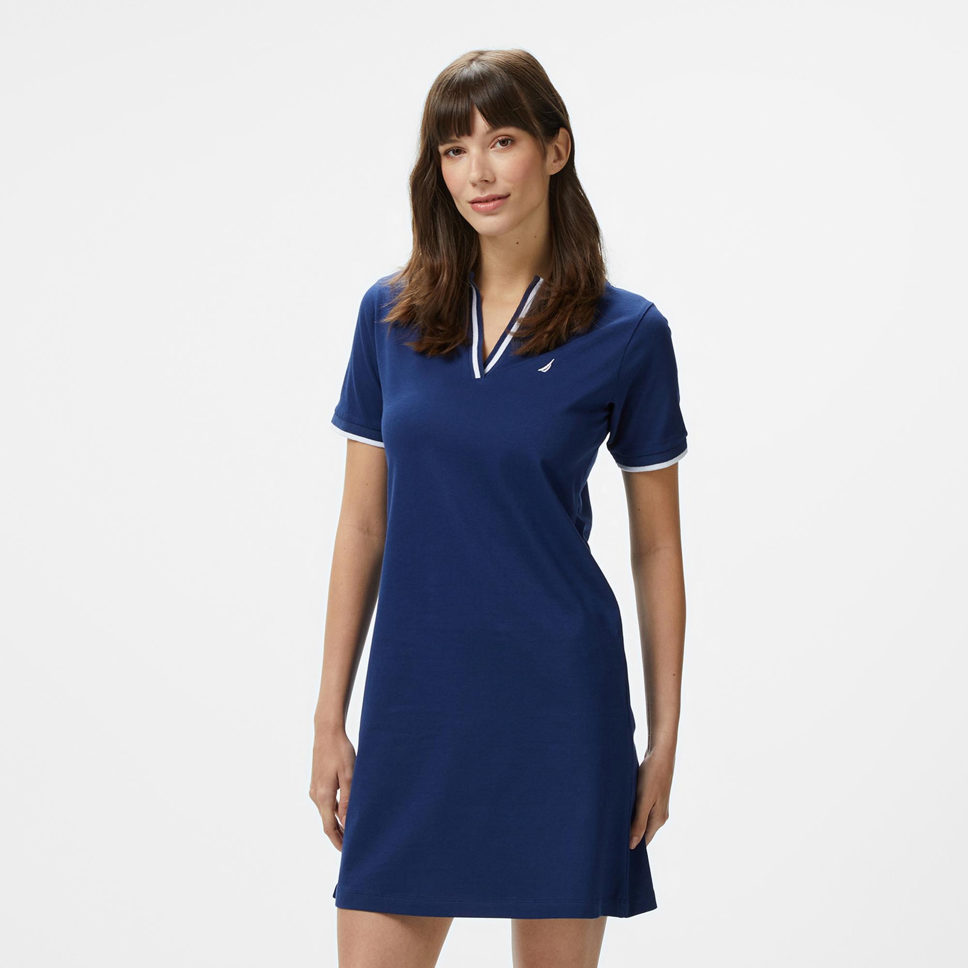 Nautica Kadın Lacivert Regular Fit Elbise