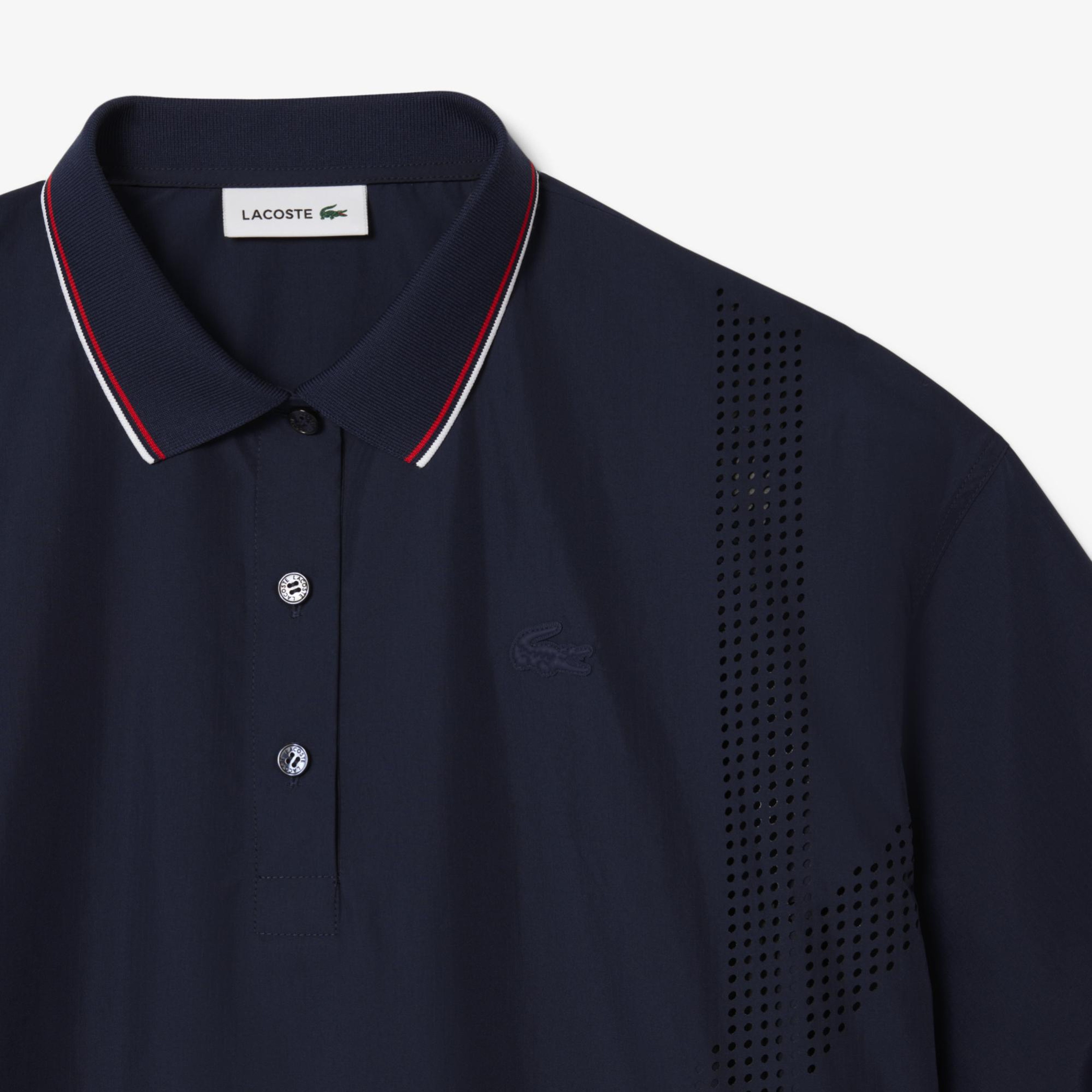 Lacoste Kadın Oversize Fit Kısa Kollu Lacivert Polo