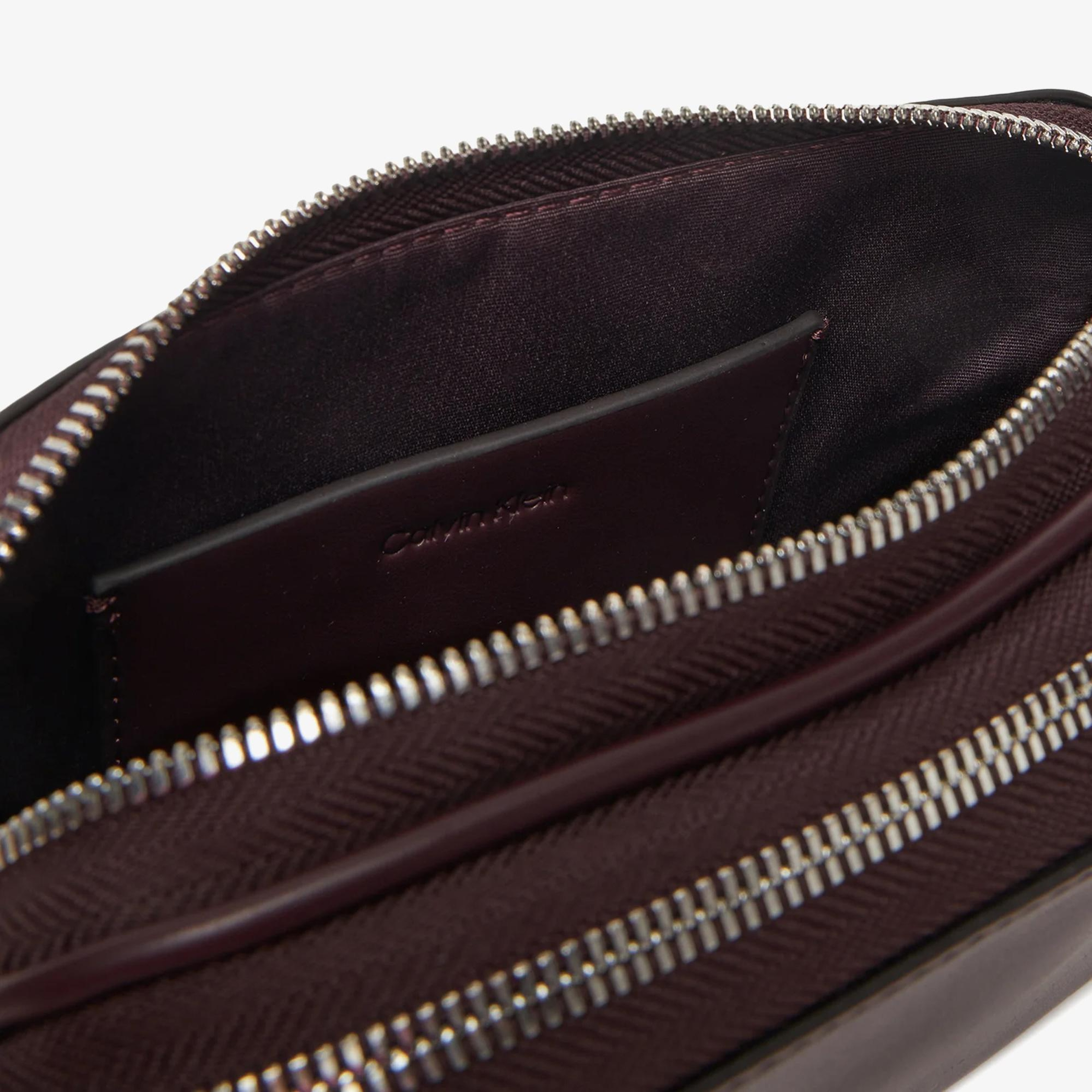 Calvin Klein Webbing Double Strap Camera Kadın Kahverengi Çapraz Çanta