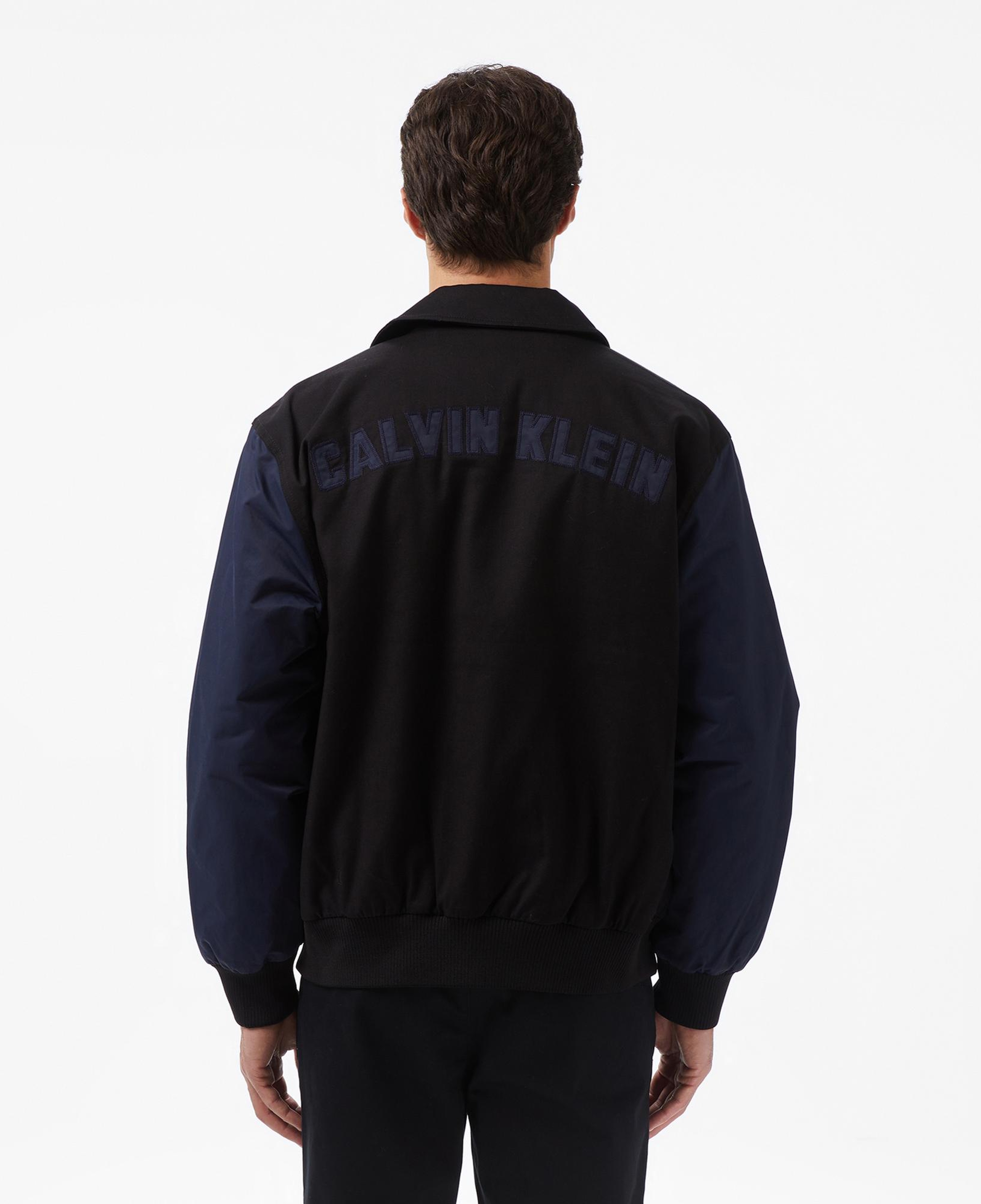 Calvin Klein Cotton Nylon Varisty Bomber Erkek Siyah Ceket