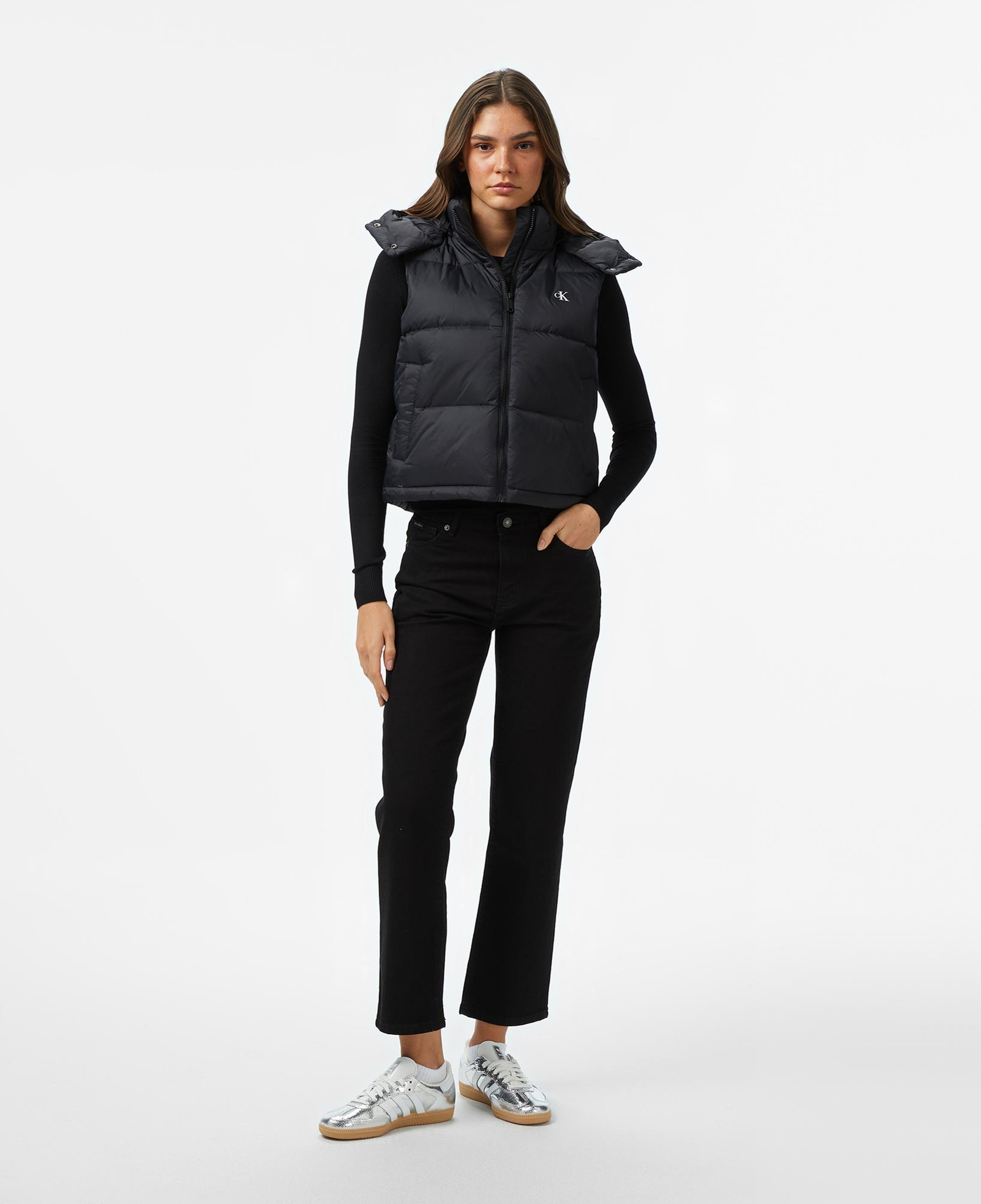 Calvin Klein Essential Midweight Puffer Kadın Siyah Yelek