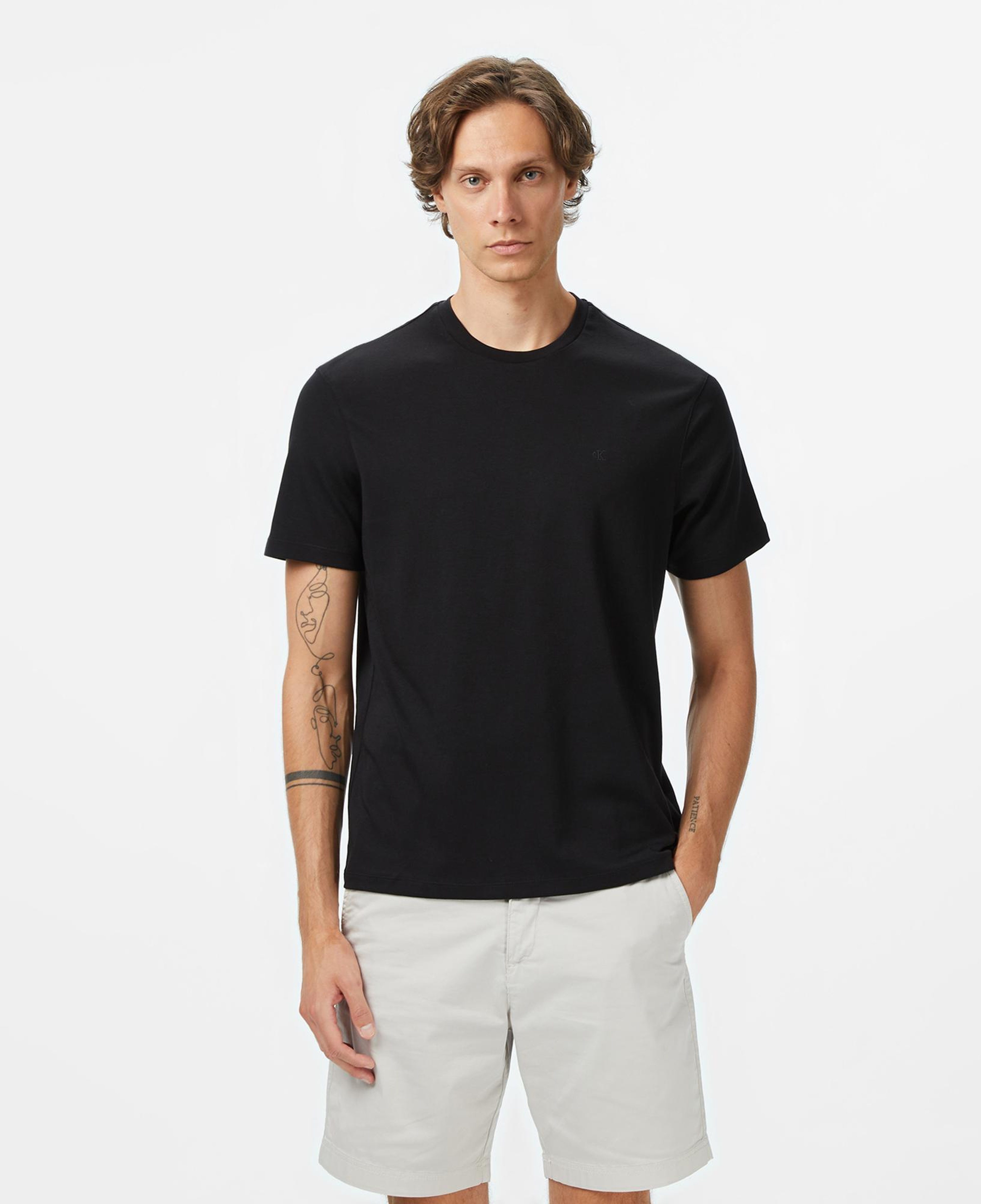 Calvin Klein Supima Chest Erkek Siyah T-Shirt
