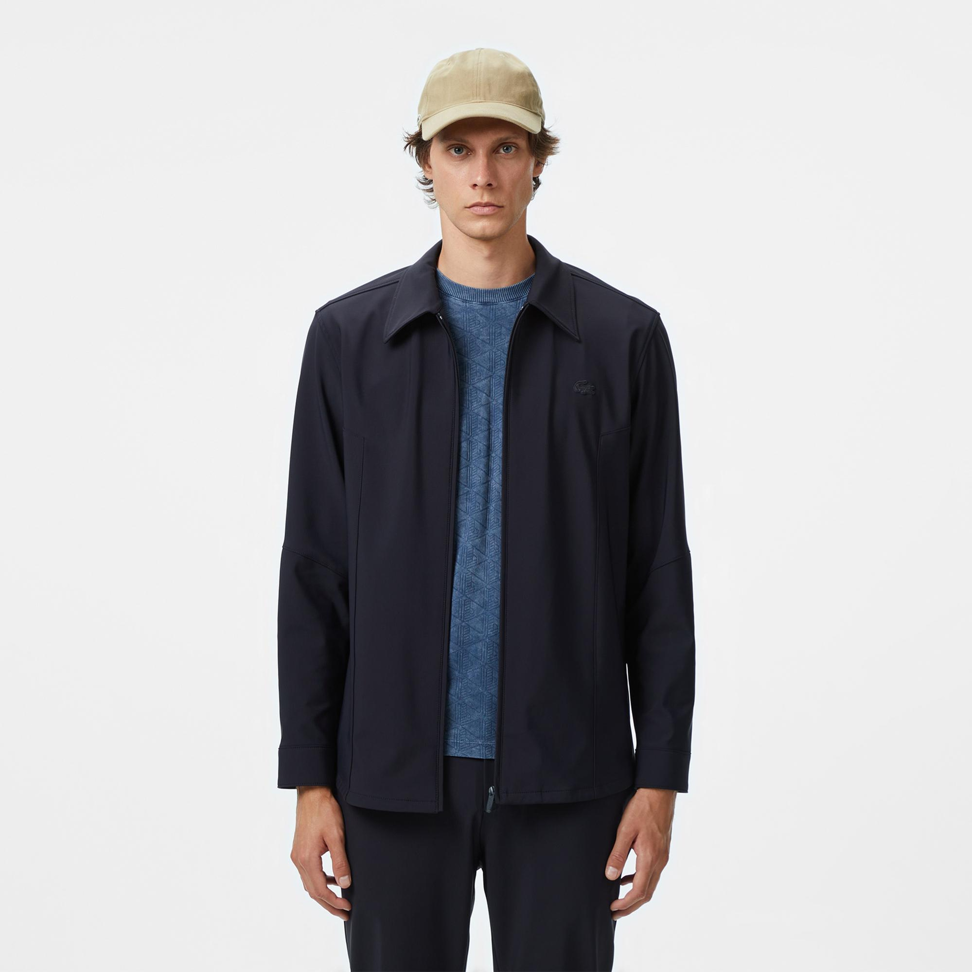 Lacoste Erkek Regular Fit Fermuarlı Lacivert Ceket