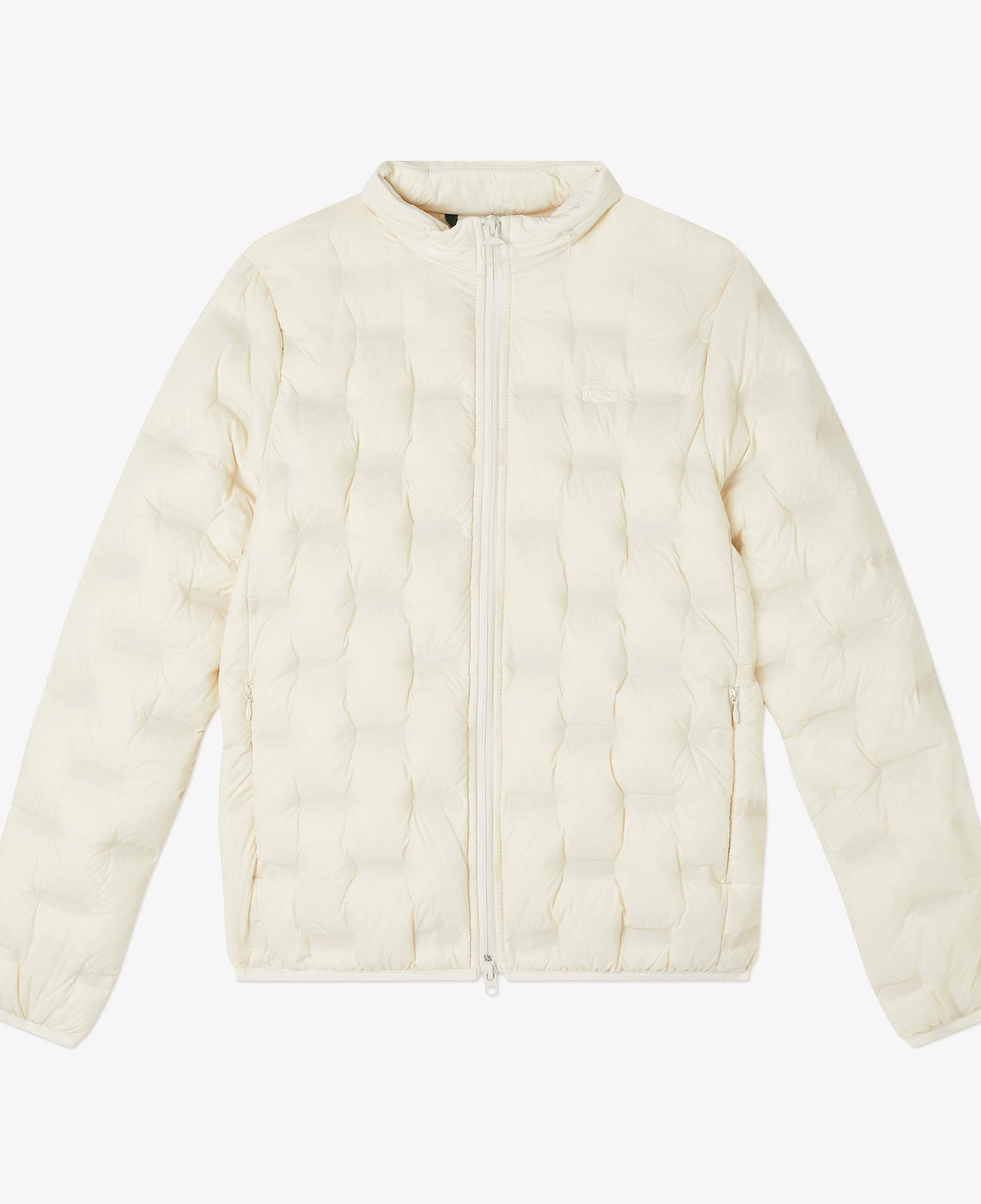 Lacoste Kadın Regular Fit Kapüşonlu Kapitone Beyaz Mont