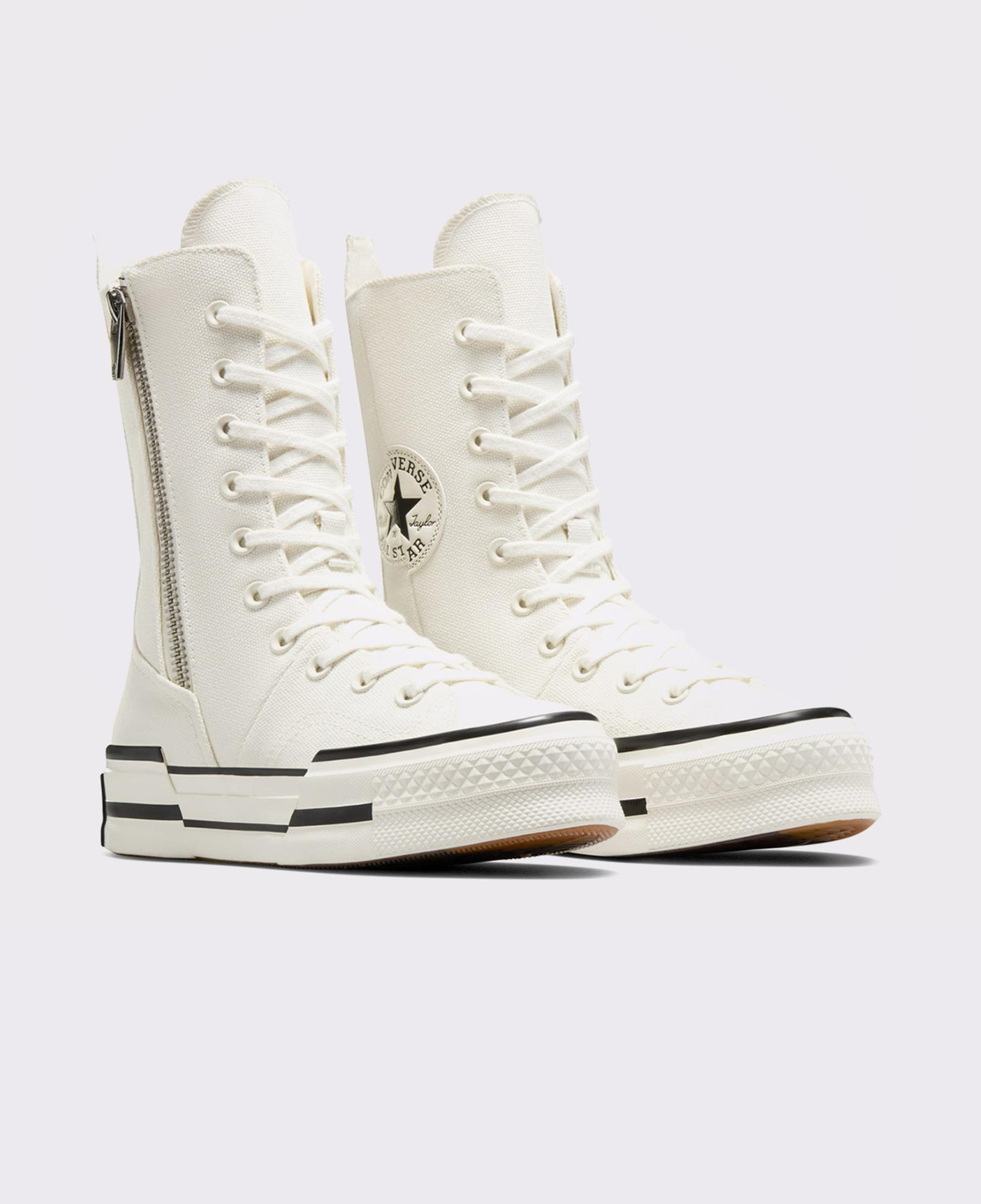 Converse Chuck 70 Plus XHi Unisex Krem Platform Sneaker