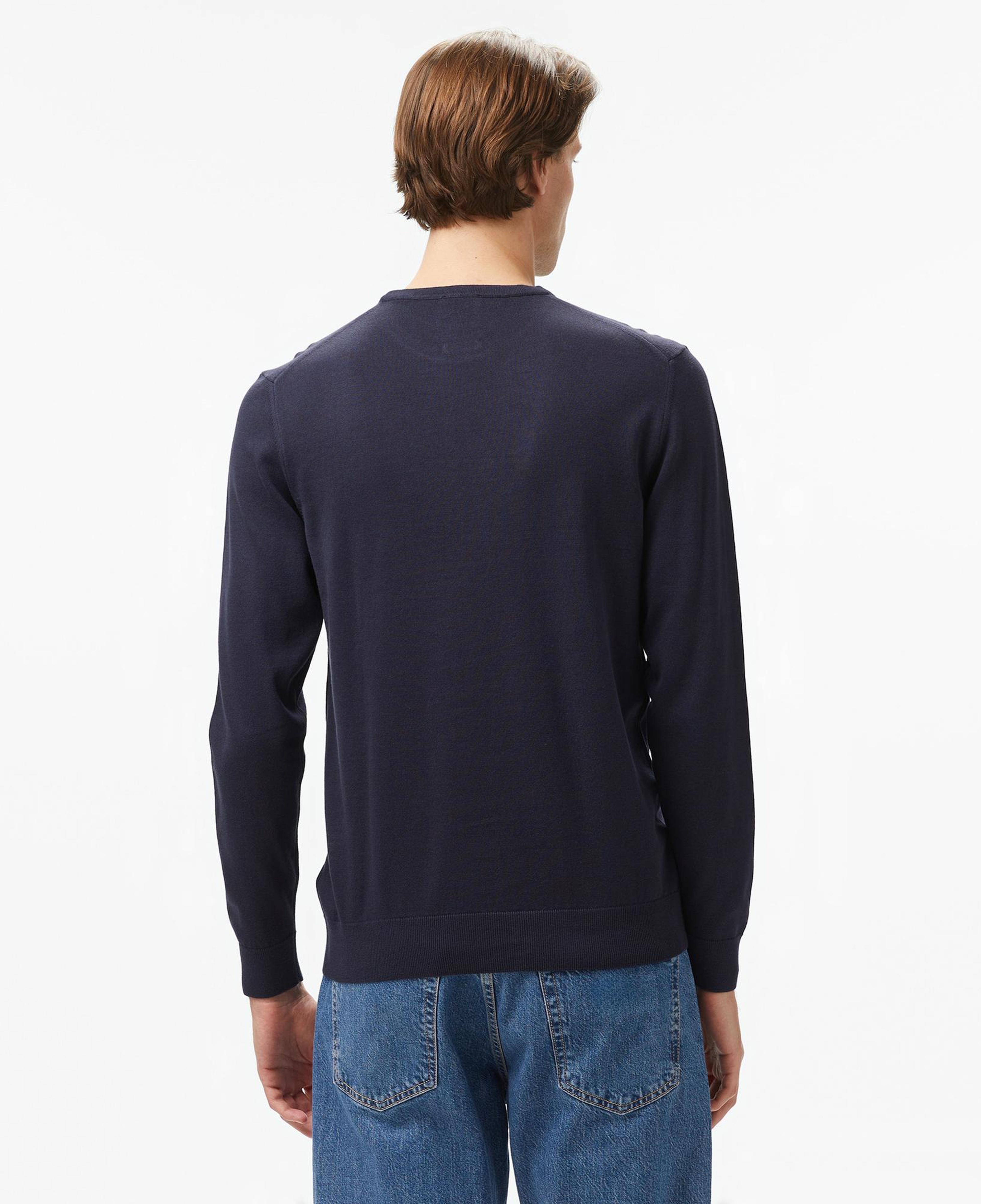 Calvin Klein Cotton Silk Blend Erkek Lacivert Kazak